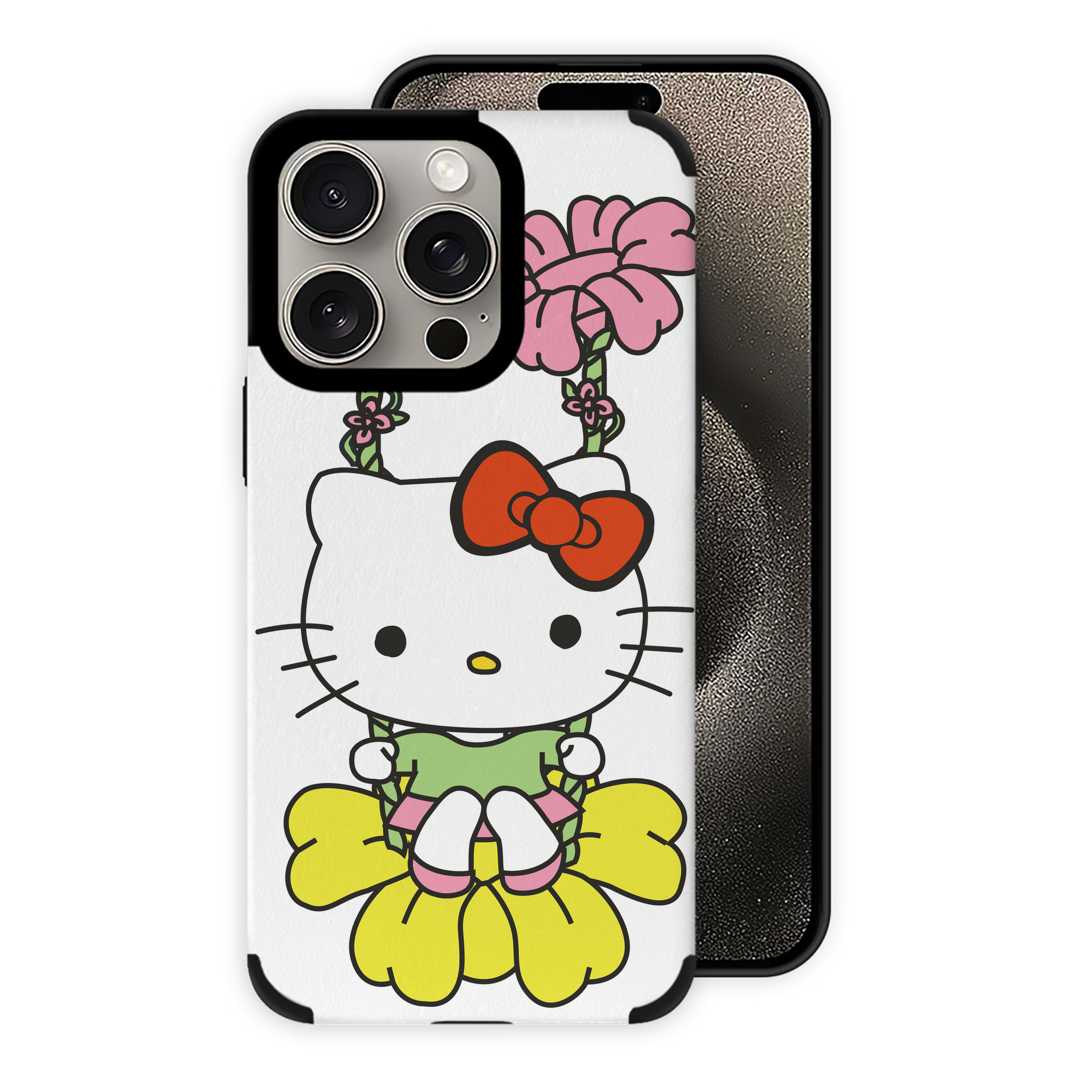 （画像用） Hello Kitty ハローキティ 【iPhone15ProMax対応】 PUレザー スマホケース 耐衝撃＆黄変防止