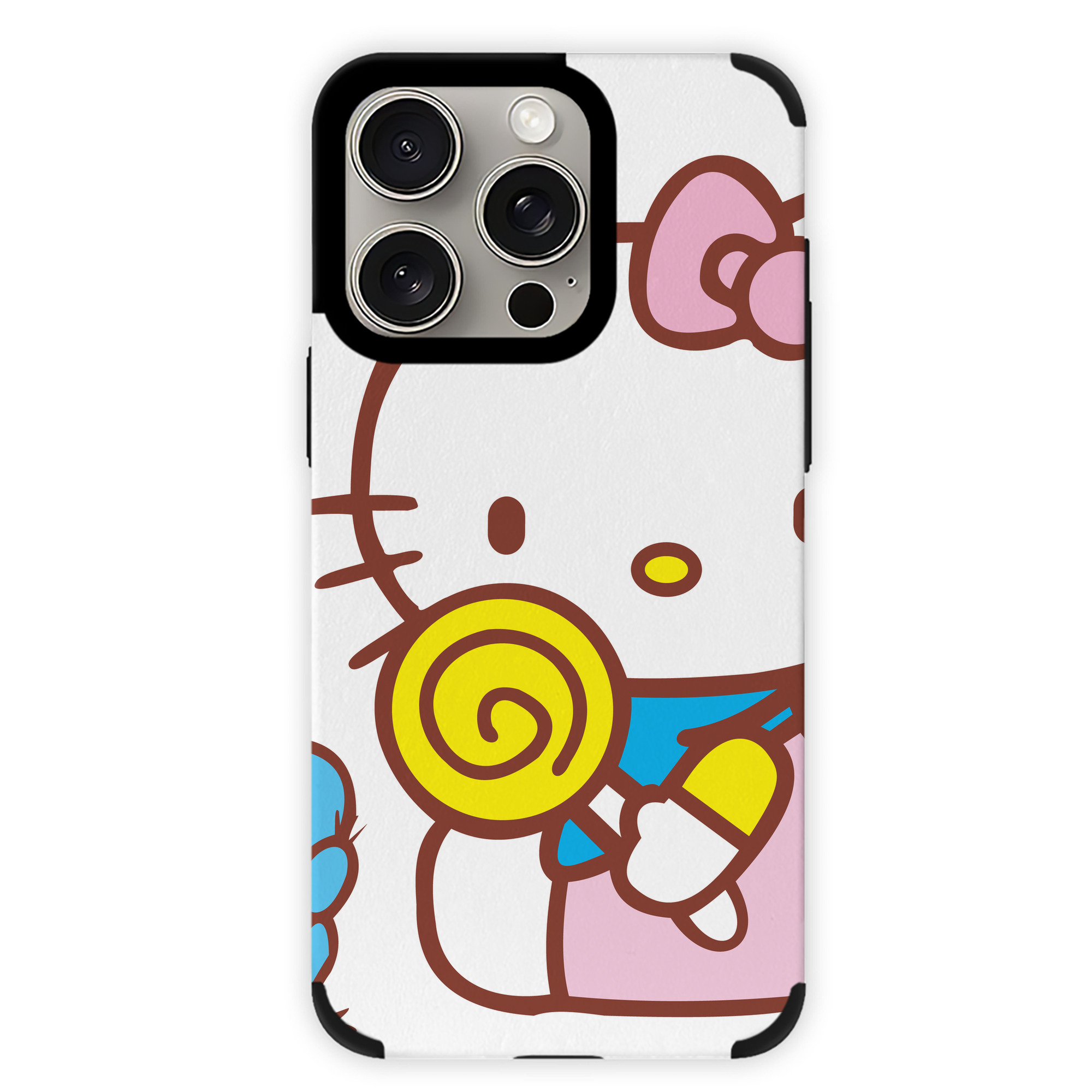 （画像用） Hello Kitty ハローキティ 【iPhone15ProMax対応】 PUレザー スマホケース 耐衝撃＆黄変防止