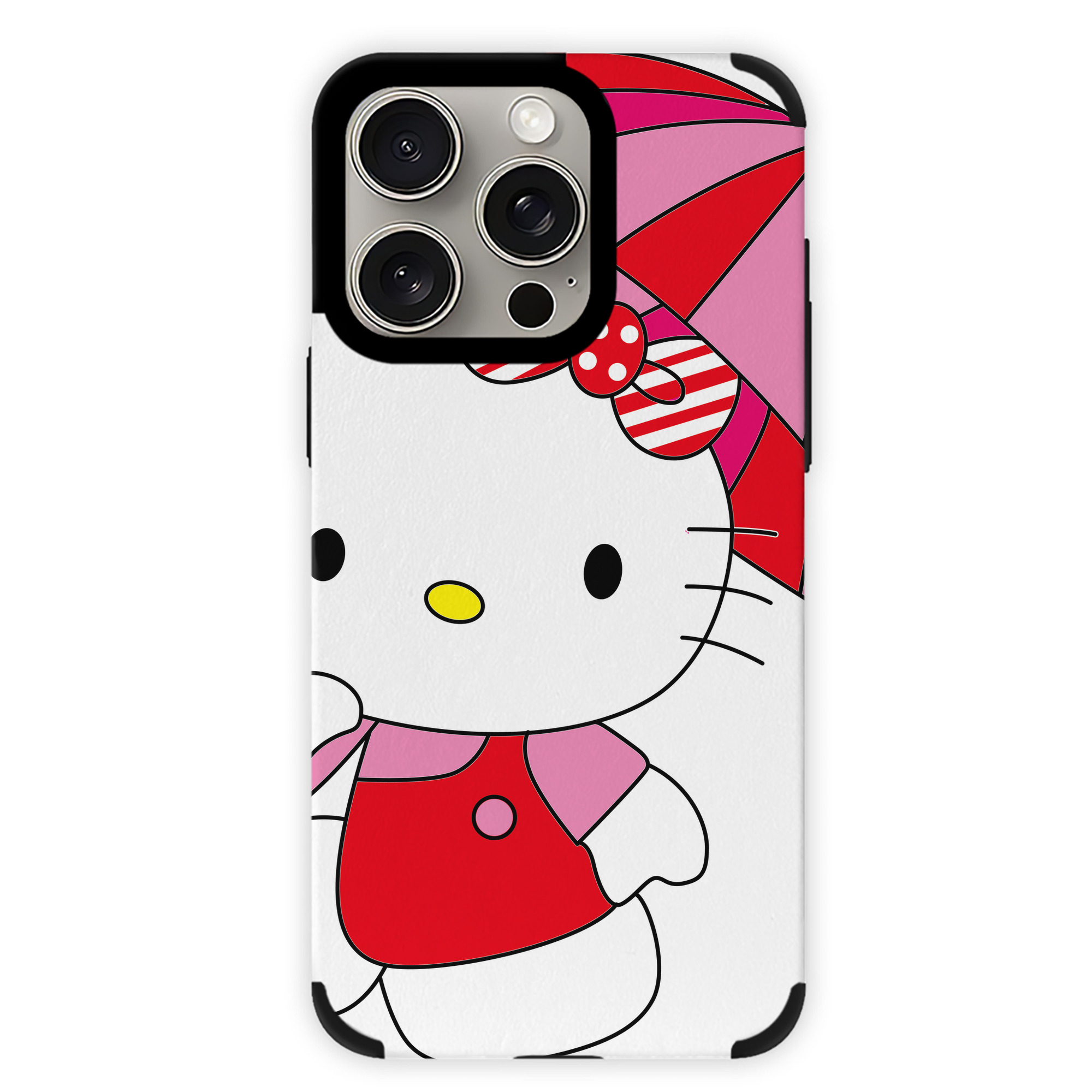 （画像用） Hello Kitty ハローキティ 【iPhone15ProMax対応】 PUレザー スマホケース 耐衝撃＆黄変防止