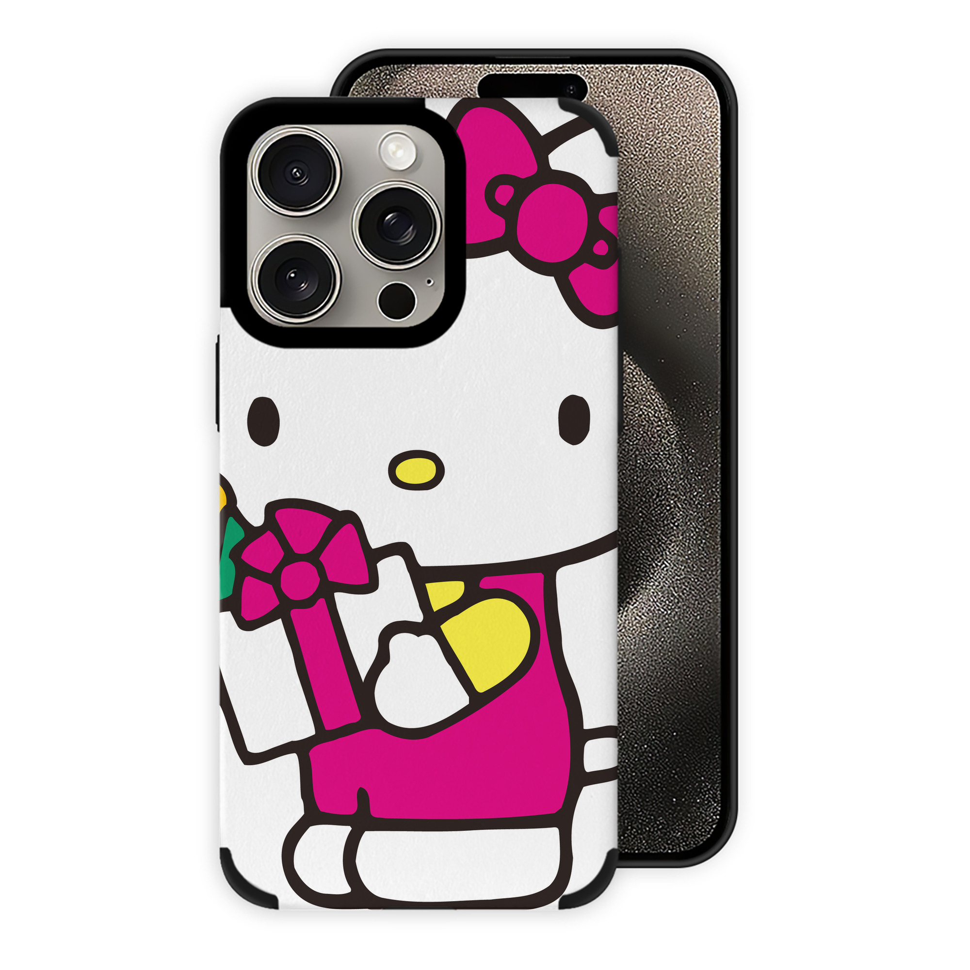 （画像用） Hello Kitty ハローキティ 【iPhone15ProMax対応】 PUレザー スマホケース 耐衝撃＆黄変防止