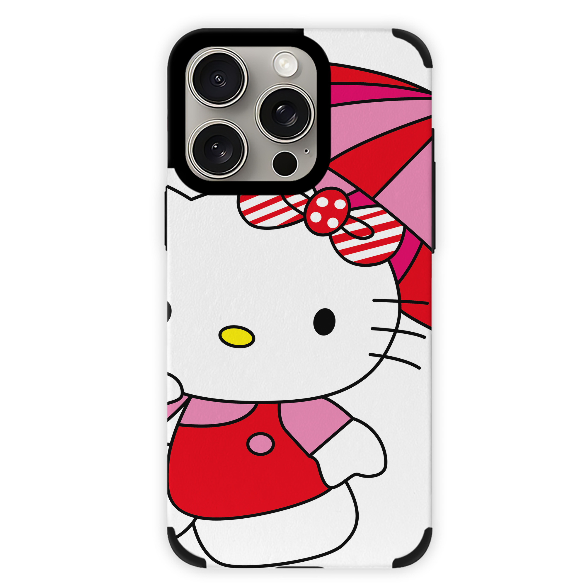 （画像用） Hello Kitty ハローキティ 【iPhone15ProMax対応】 PUレザー スマホケース 耐衝撃＆黄変防止