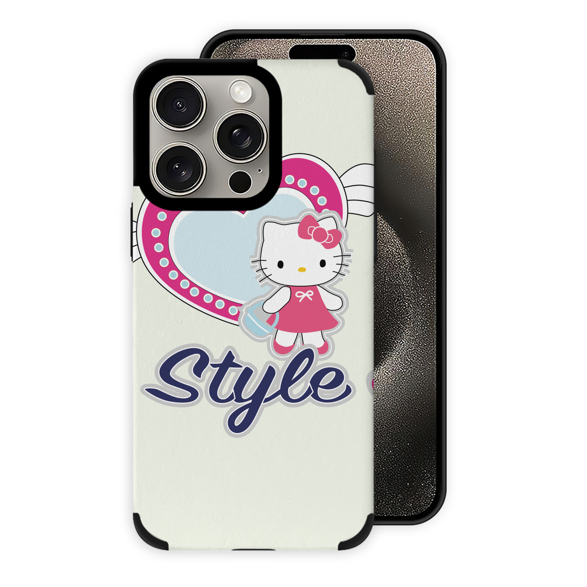 （画像用） Hello Kitty ハローキティ 【iPhone15ProMax対応】 PUレザー スマホケース 耐衝撃＆黄変防止