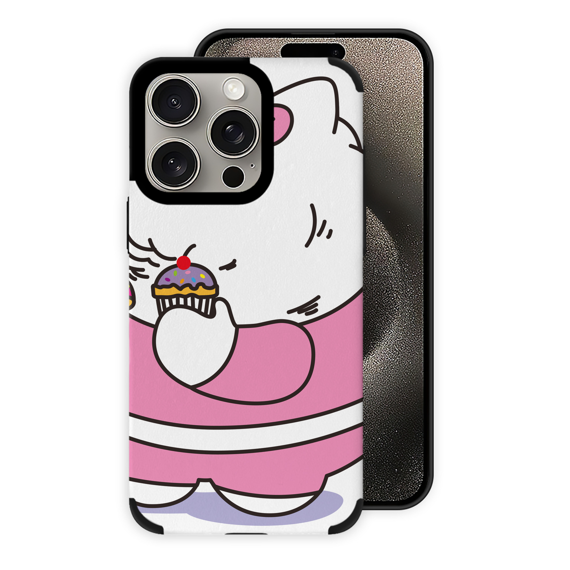 （画像用） Hello Kitty ハローキティ 【iPhone15ProMax対応】 PUレザー スマホケース 耐衝撃＆黄変防止