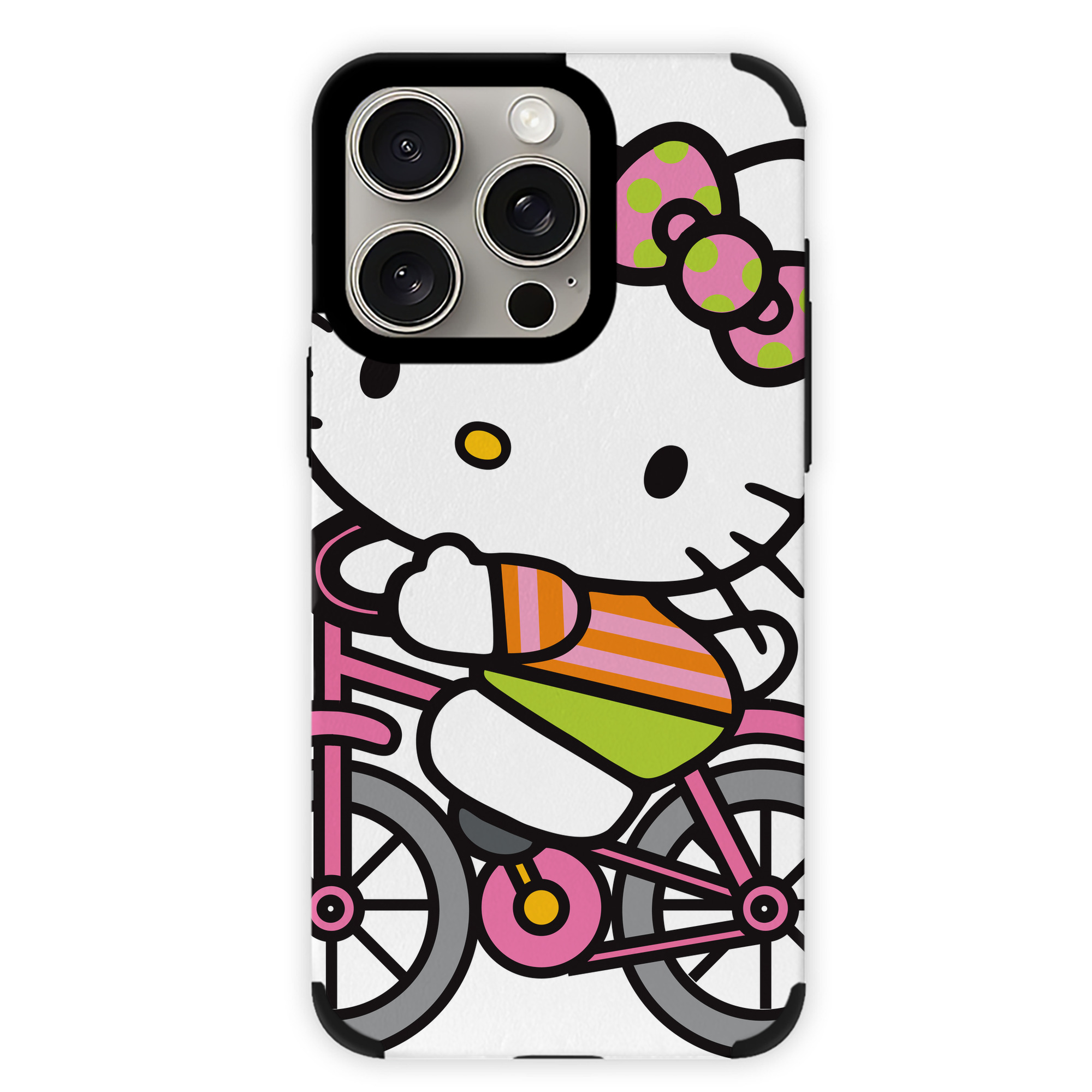 （画像用） Hello Kitty ハローキティ 【iPhone15ProMax対応】 PUレザー スマホケース 耐衝撃＆黄変防止