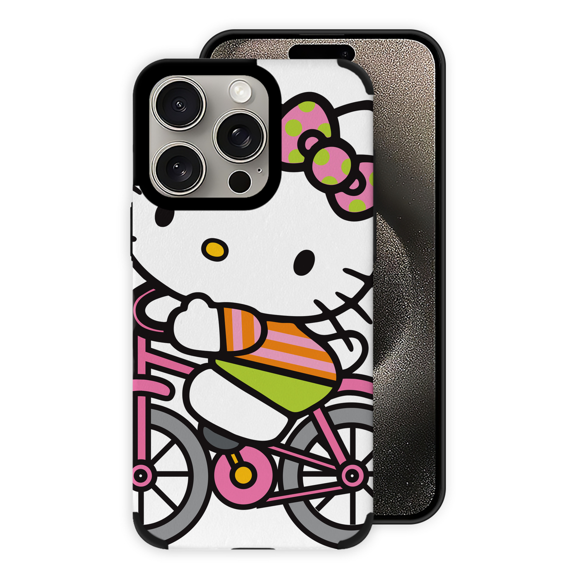 （画像用） Hello Kitty ハローキティ 【iPhone15ProMax対応】 PUレザー スマホケース 耐衝撃＆黄変防止