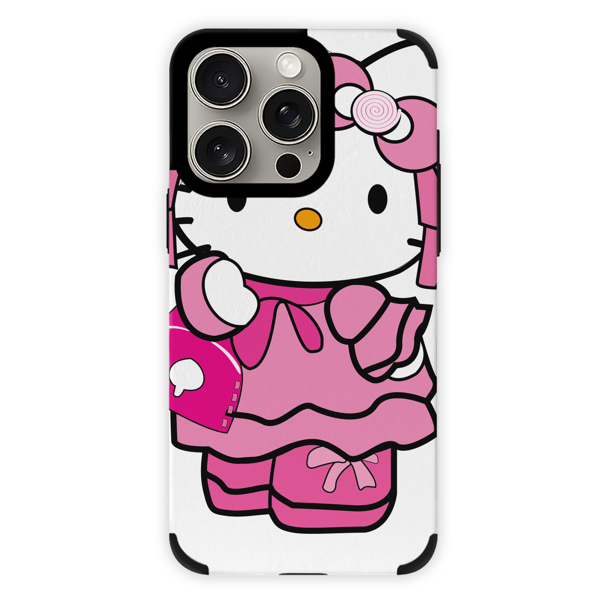 （画像用） Hello Kitty ハローキティ 【iPhone15ProMax対応】 PUレザー スマホケース 耐衝撃＆黄変防止