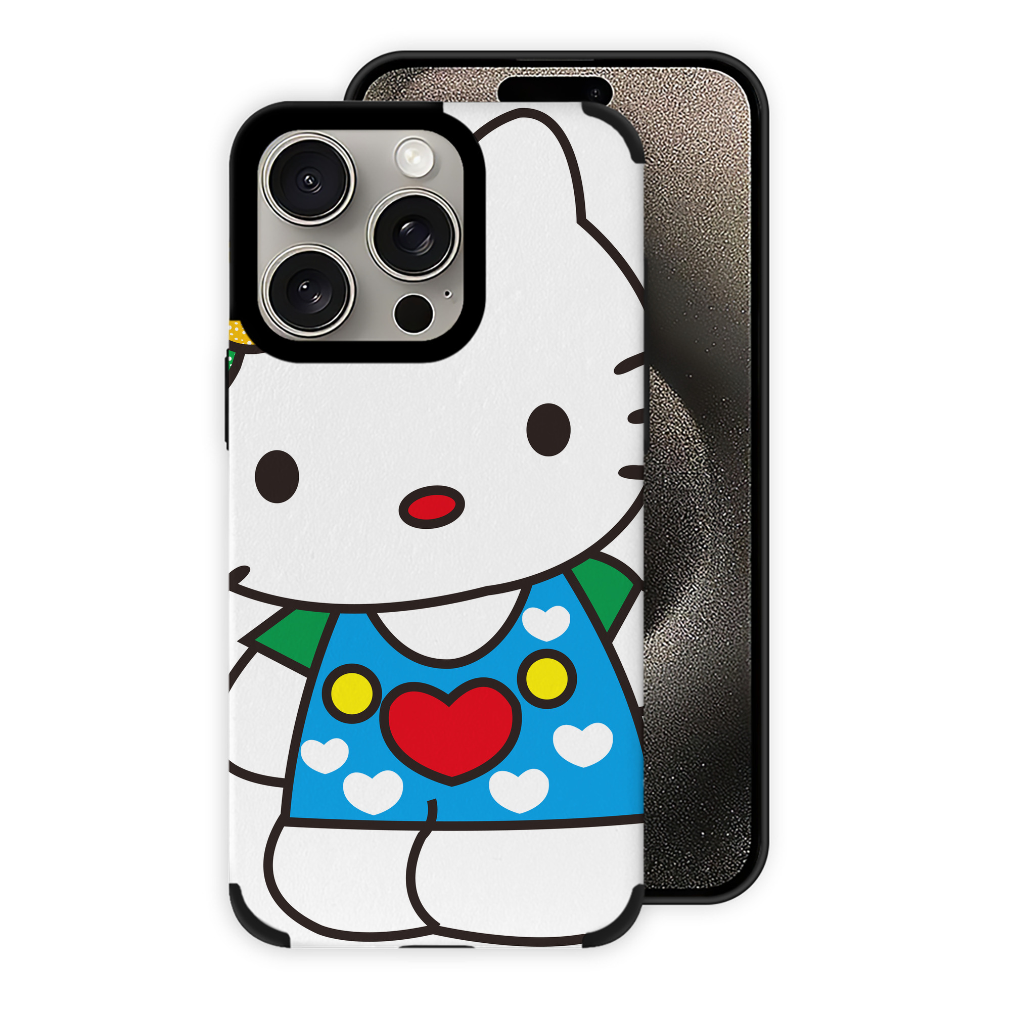 （画像用） Hello Kitty ハローキティ 【iPhone15ProMax対応】 PUレザー スマホケース 耐衝撃＆黄変防止