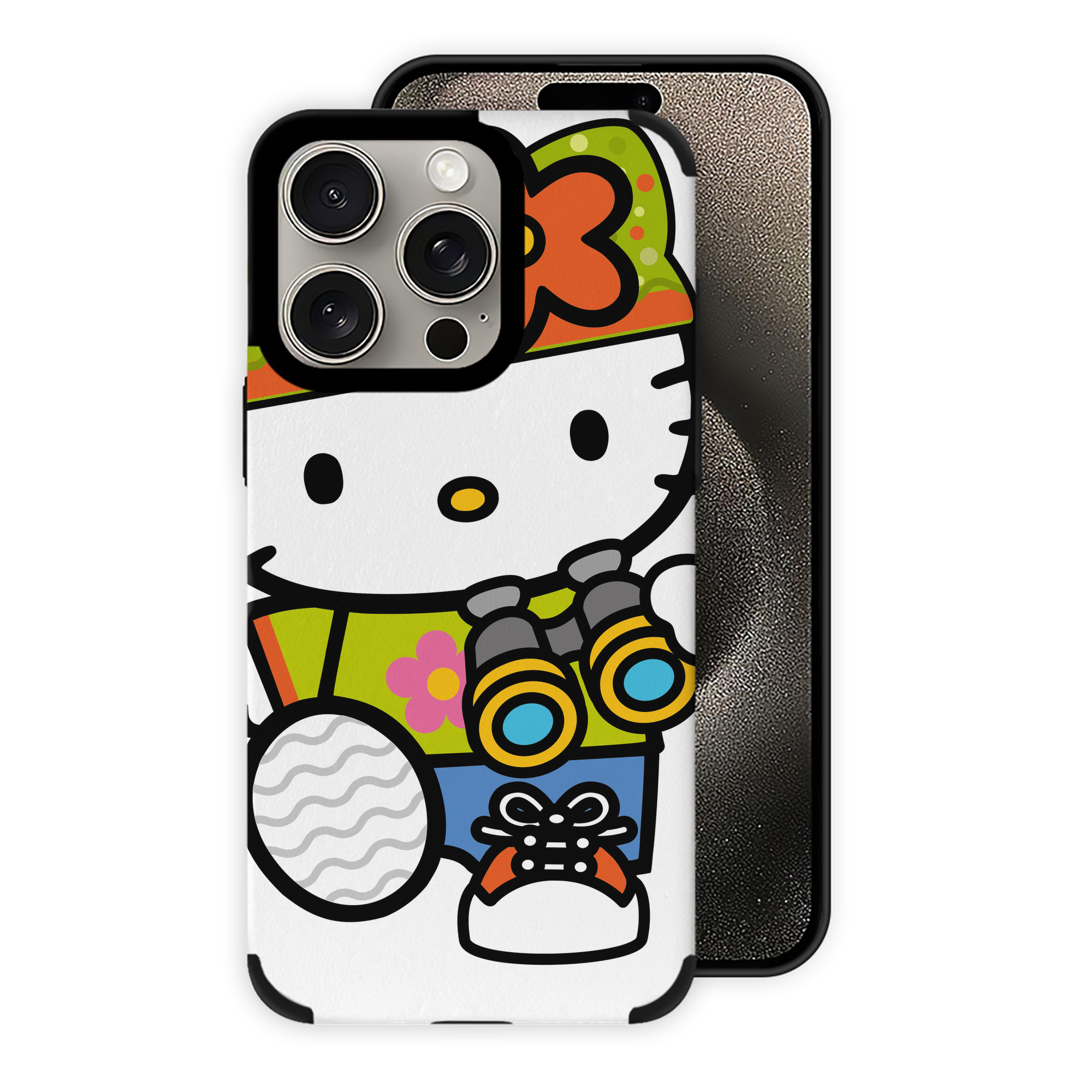 （画像用） Hello Kitty ハローキティ 【iPhone15ProMax対応】 PUレザー スマホケース 耐衝撃＆黄変防止