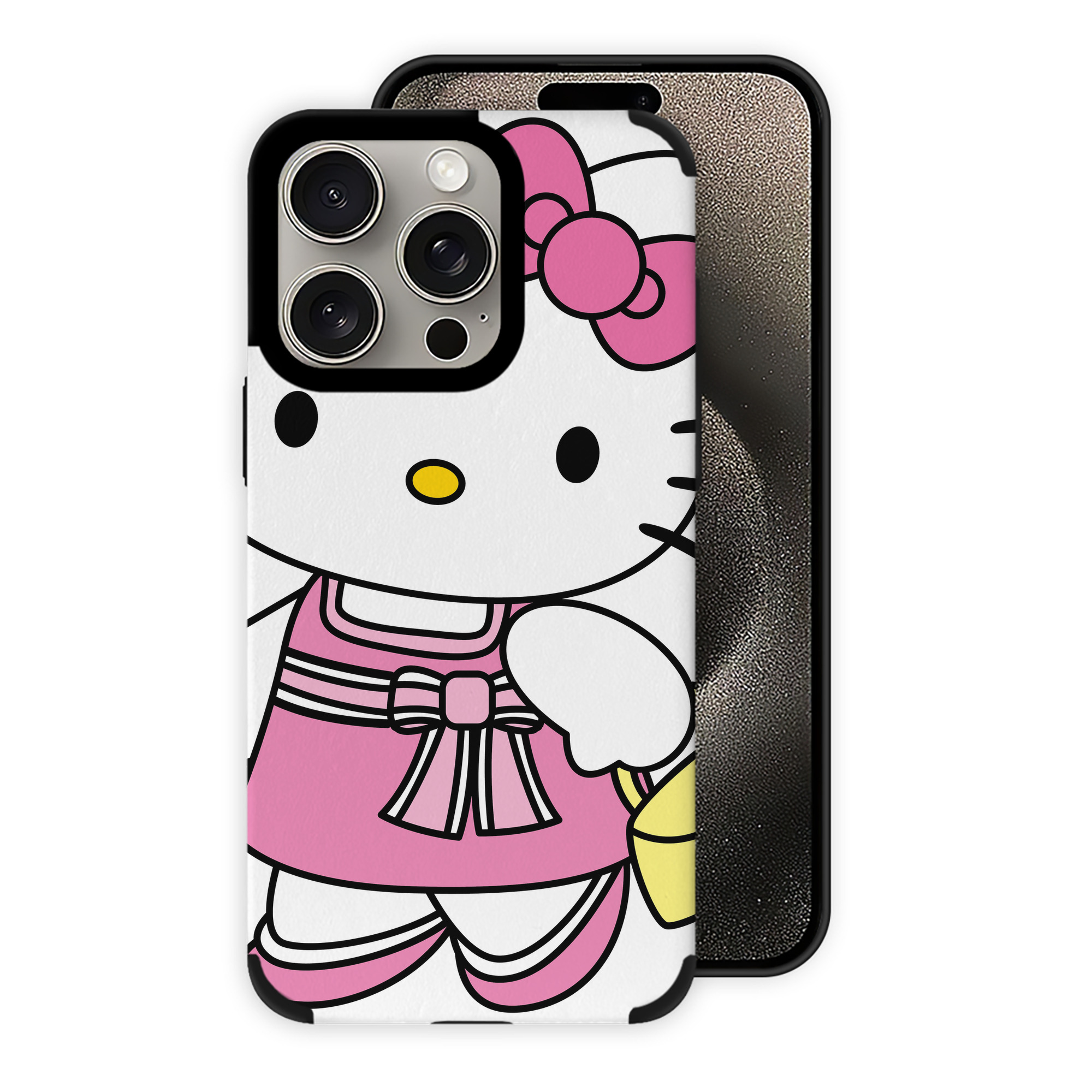 （画像用） Hello Kitty ハローキティ 【iPhone15ProMax対応】 PUレザー スマホケース 耐衝撃＆黄変防止