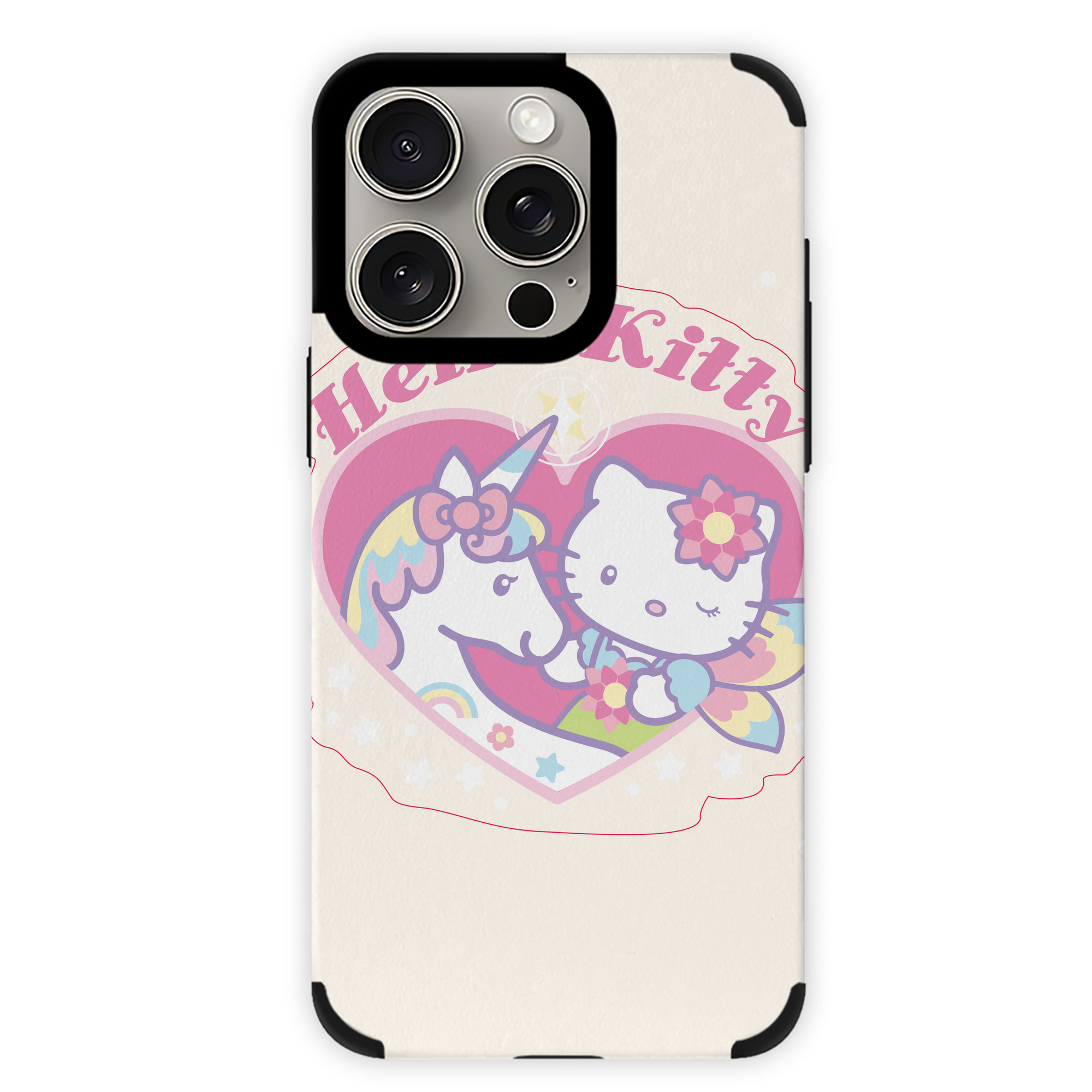 （画像用） Hello Kitty ハローキティ 【iPhone15ProMax対応】 PUレザー スマホケース 耐衝撃＆黄変防止