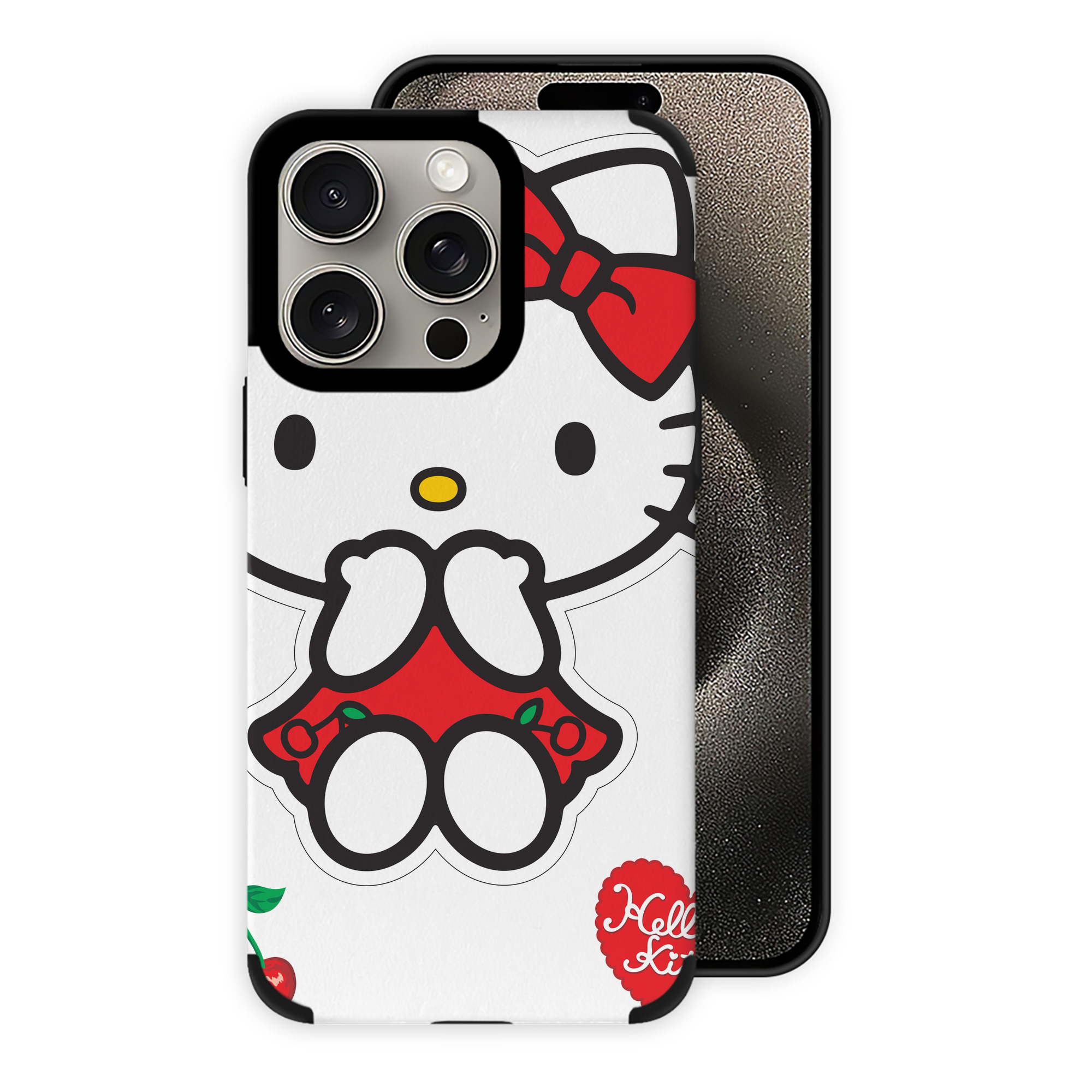 （画像用） Hello Kitty ハローキティ 【iPhone15ProMax対応】 PUレザー スマホケース 耐衝撃＆黄変防止