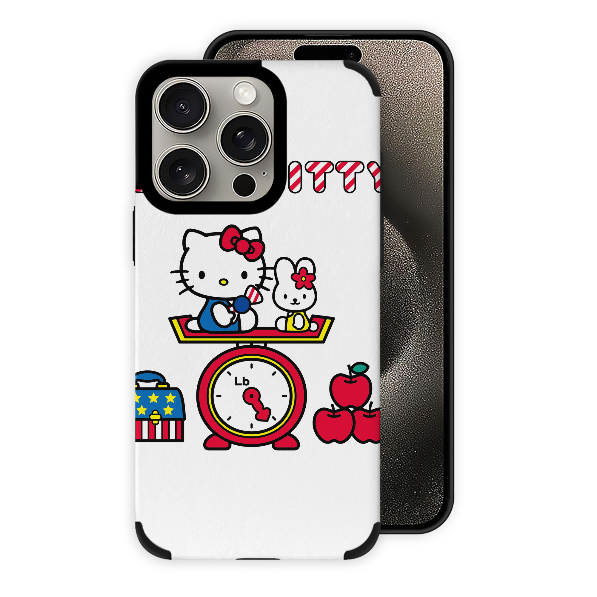 （画像用） Hello Kitty ハローキティ 【iPhone15ProMax対応】 PUレザー スマホケース 耐衝撃＆黄変防止
