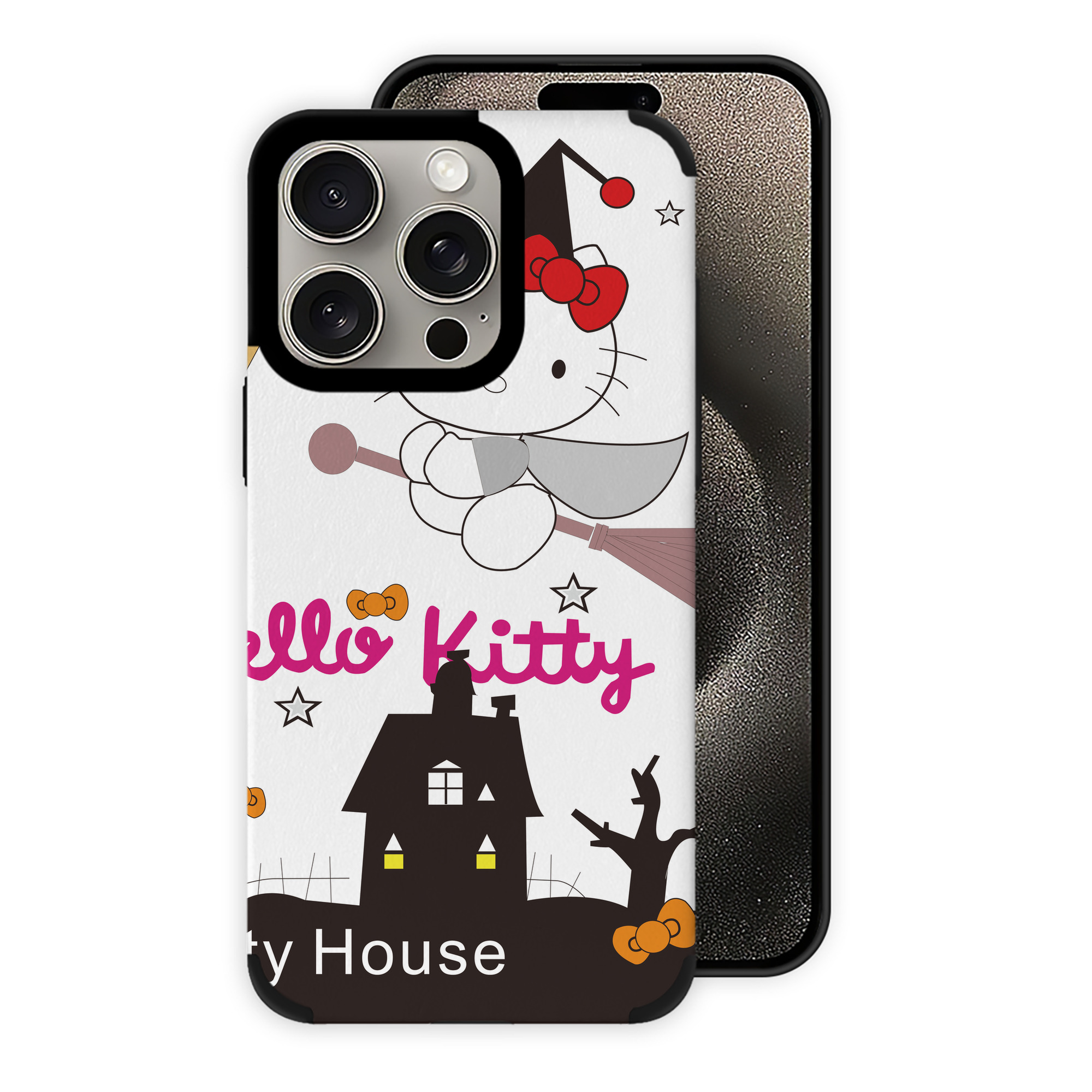 （画像用） Hello Kitty ハローキティ 【iPhone15ProMax対応】 PUレザー スマホケース 耐衝撃＆黄変防止