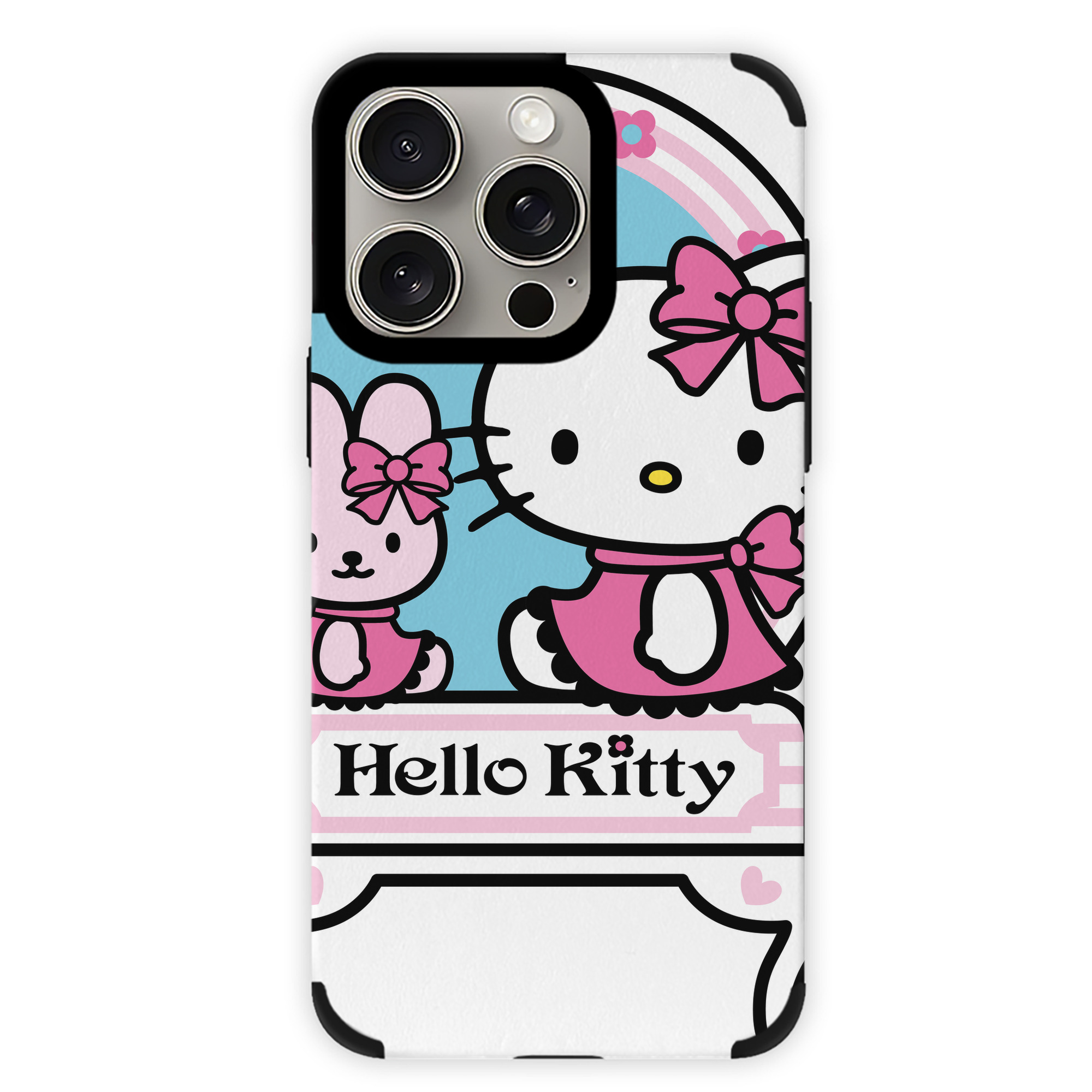 （画像用） Hello Kitty ハローキティ 【iPhone15ProMax対応】 PUレザー スマホケース 耐衝撃＆黄変防止