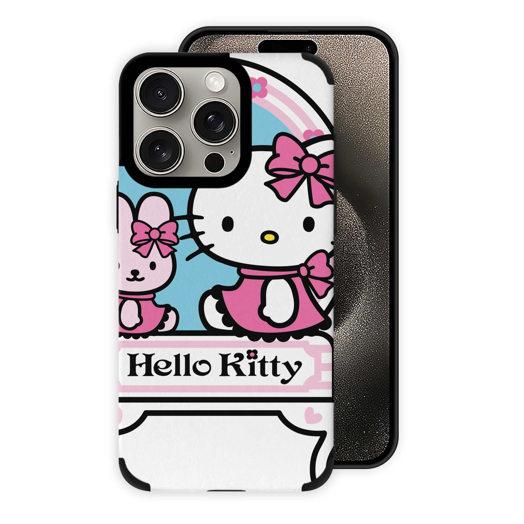 （画像用） Hello Kitty ハローキティ 【iPhone15ProMax対応】 PUレザー スマホケース 耐衝撃＆黄変防止