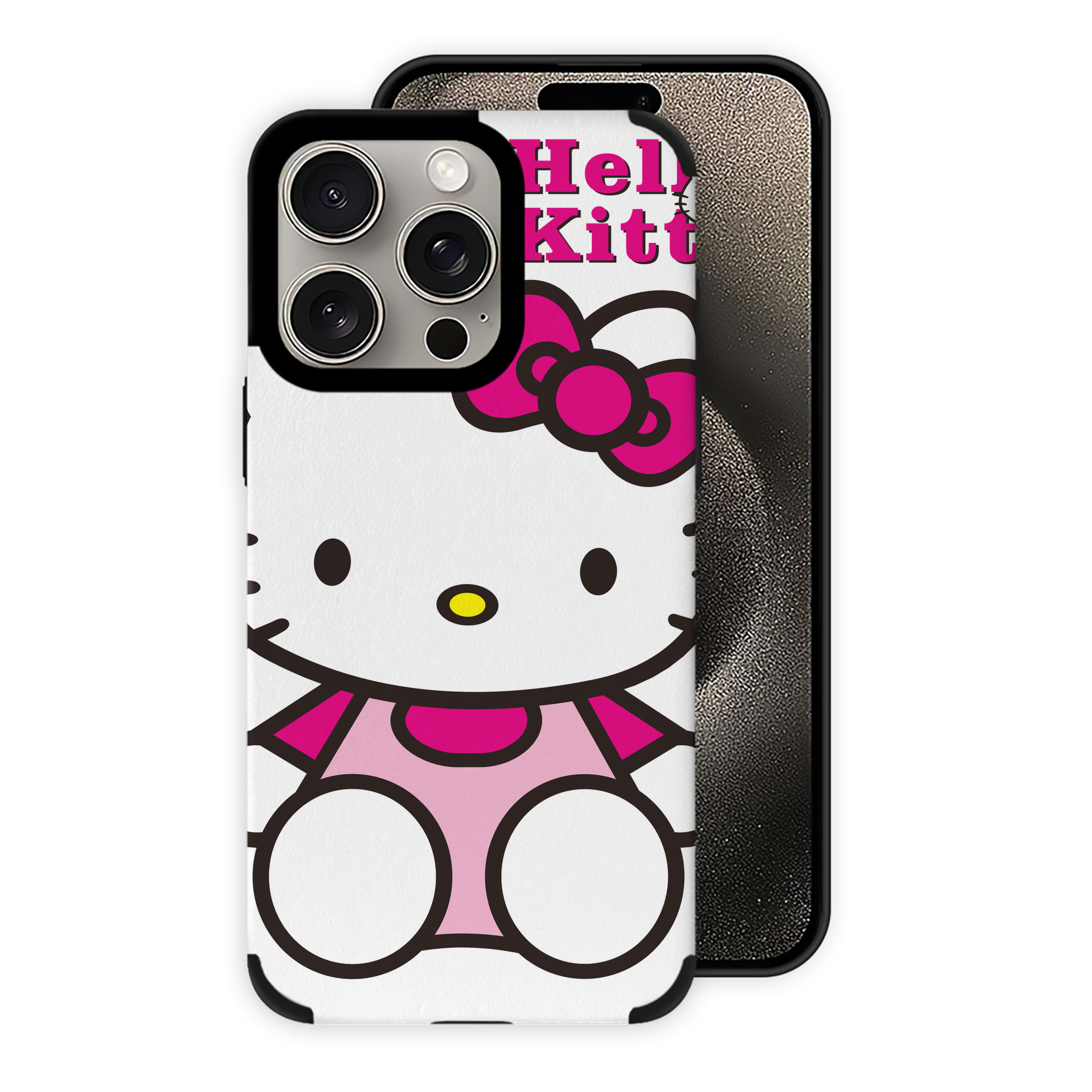 （画像用） Hello Kitty ハローキティ 【iPhone15ProMax対応】 PUレザー スマホケース 耐衝撃＆黄変防止