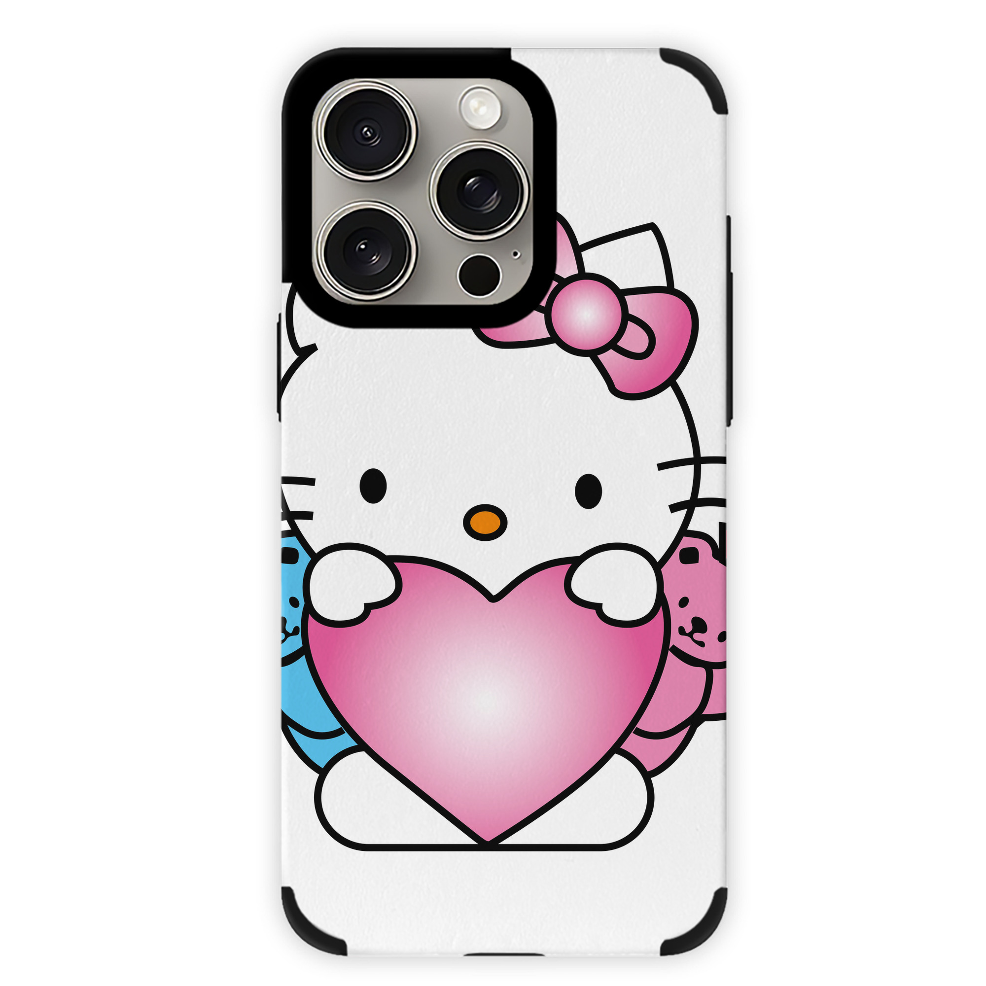 （画像用） Hello Kitty ハローキティ 【iPhone15ProMax対応】 PUレザー スマホケース 耐衝撃＆黄変防止