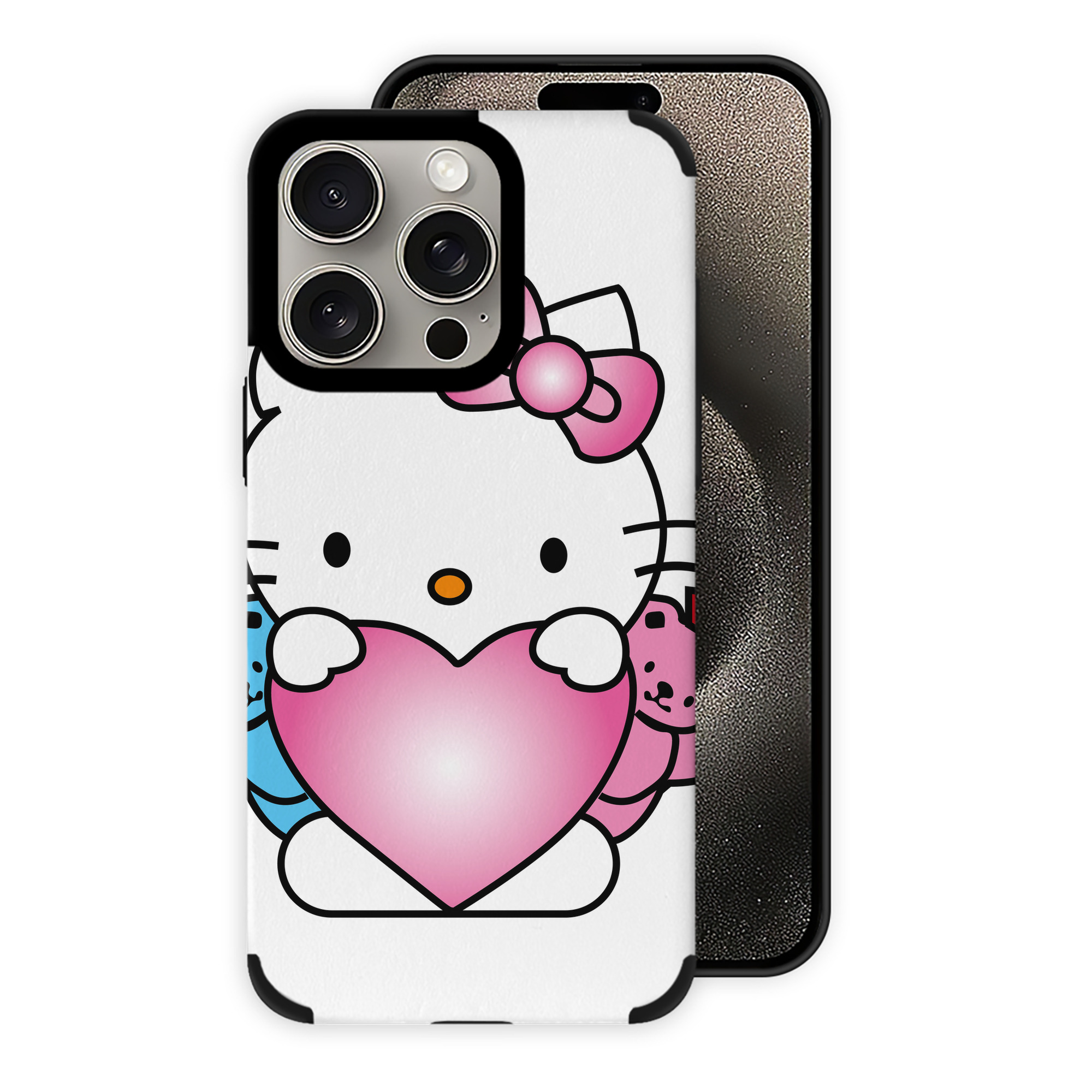 （画像用） Hello Kitty ハローキティ 【iPhone15ProMax対応】 PUレザー スマホケース 耐衝撃＆黄変防止