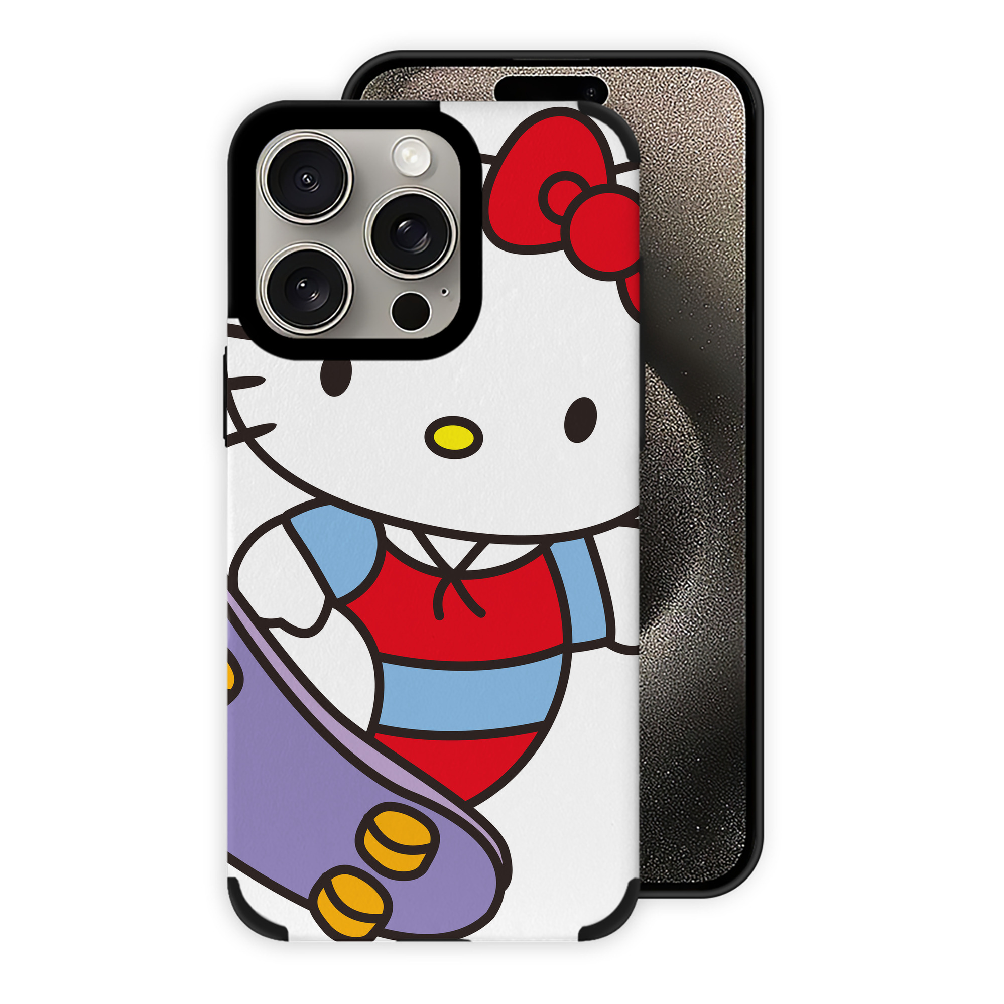 （画像用） Hello Kitty ハローキティ 【iPhone15ProMax対応】 PUレザー スマホケース 耐衝撃＆黄変防止