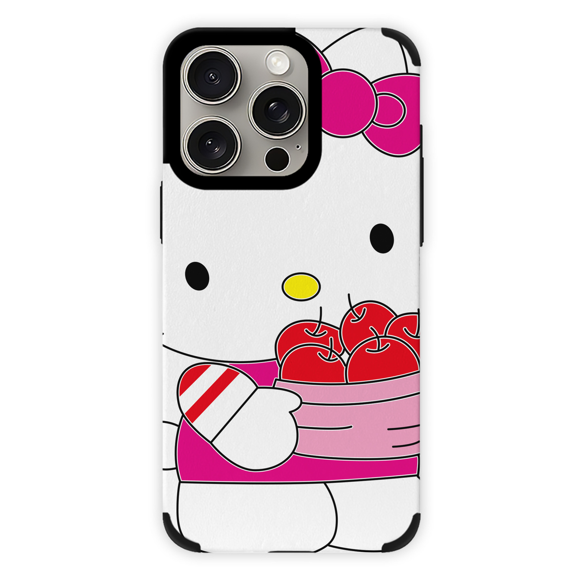 （画像用） Hello Kitty ハローキティ 【iPhone15ProMax対応】 PUレザー スマホケース 耐衝撃＆黄変防止