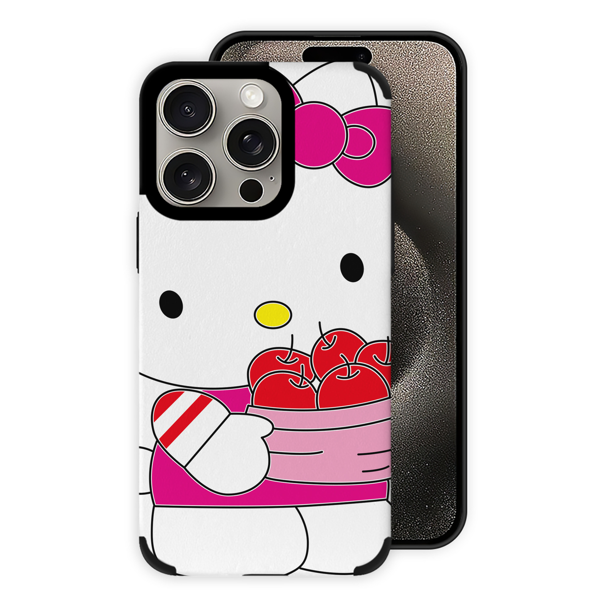 （画像用） Hello Kitty ハローキティ 【iPhone15ProMax対応】 PUレザー スマホケース 耐衝撃＆黄変防止