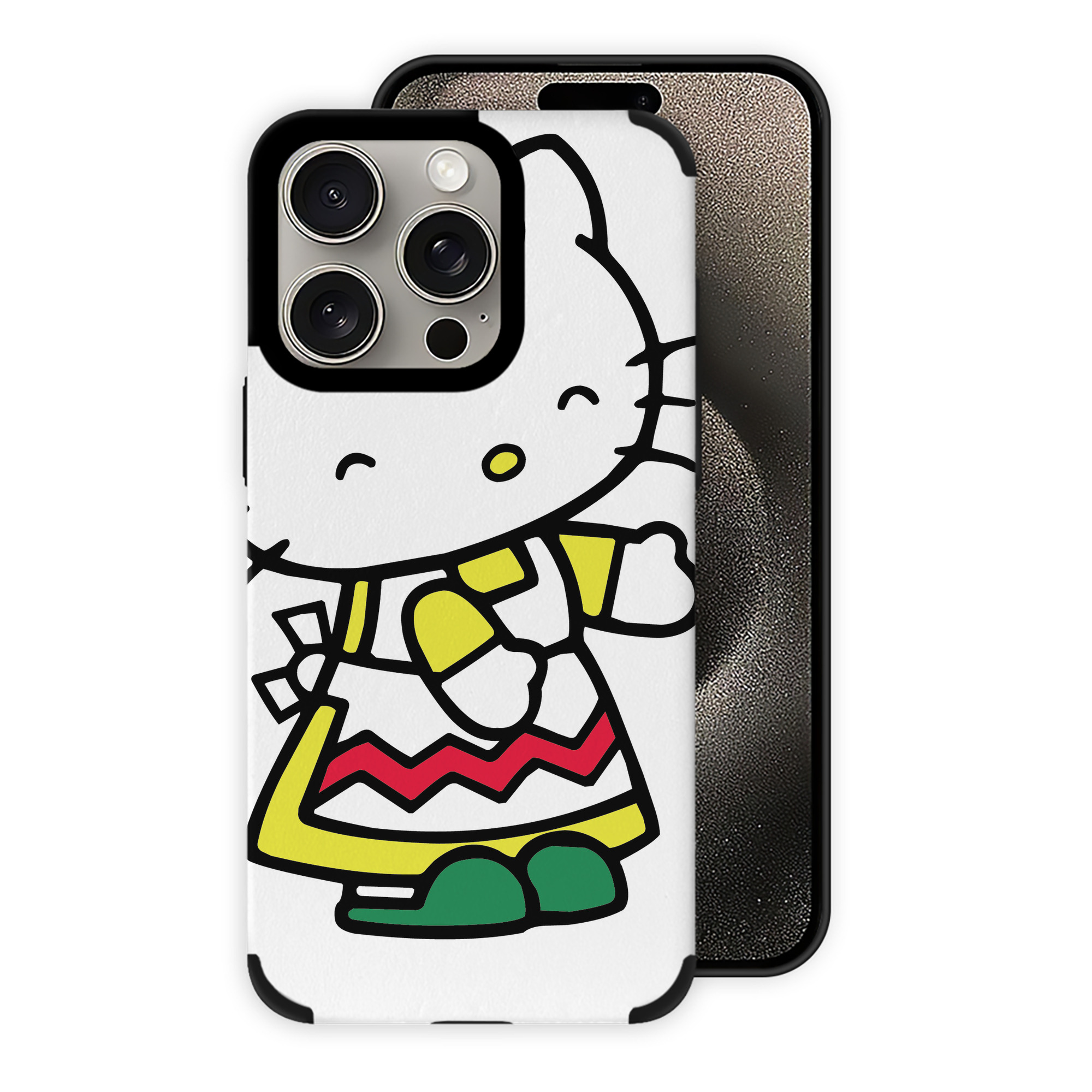 （画像用） Hello Kitty ハローキティ 【iPhone15ProMax対応】 PUレザー スマホケース 耐衝撃＆黄変防止