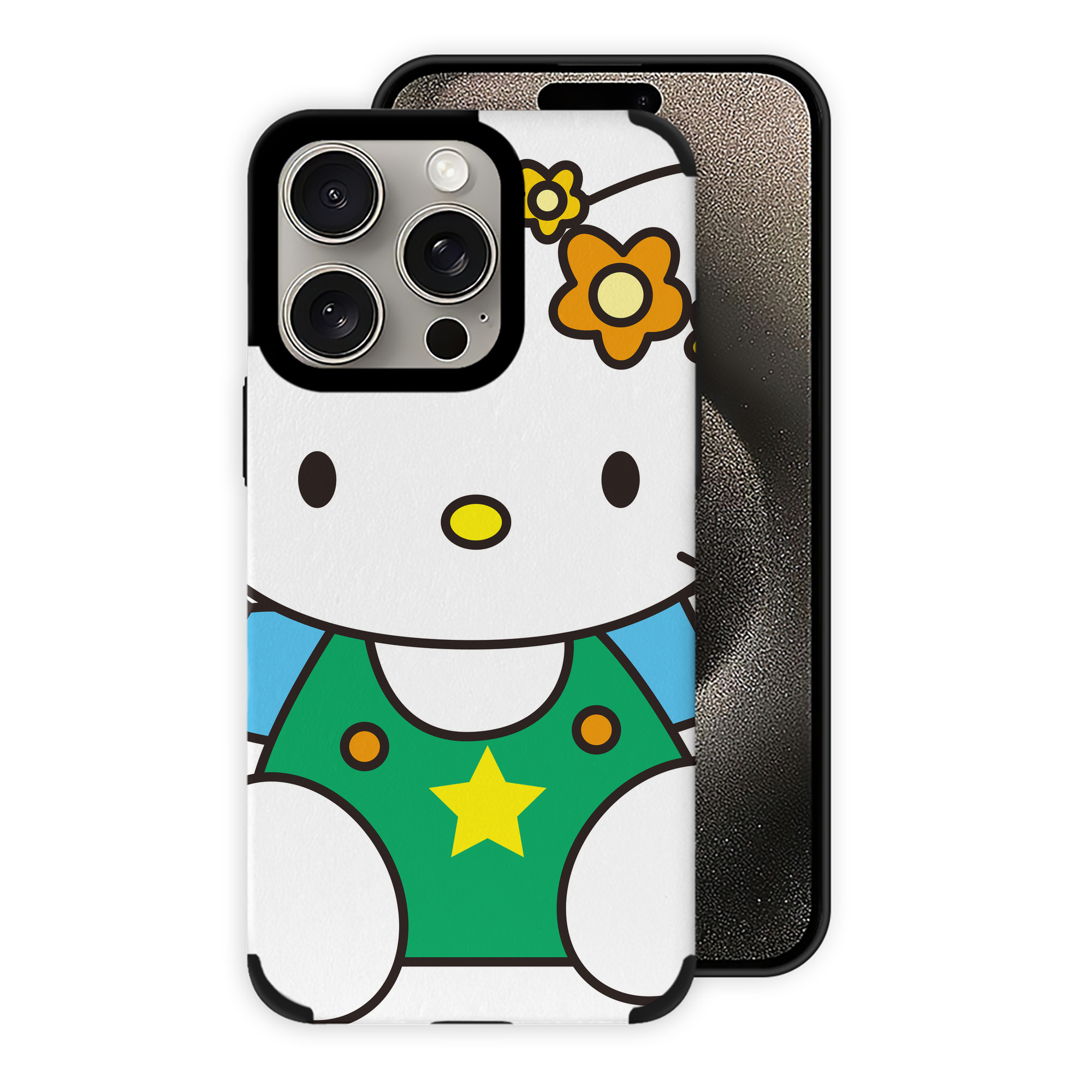 （画像用） Hello Kitty ハローキティ 【iPhone15ProMax対応】 PUレザー スマホケース 耐衝撃＆黄変防止