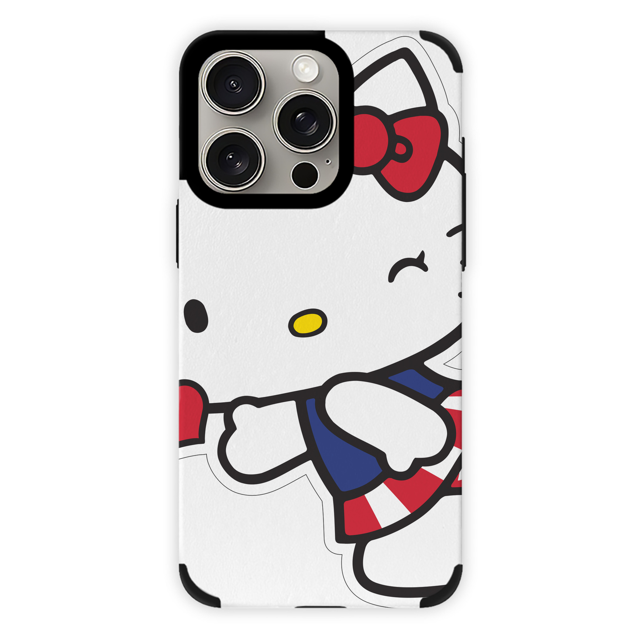 （画像用） Hello Kitty ハローキティ 【iPhone15ProMax対応】 PUレザー スマホケース 耐衝撃＆黄変防止