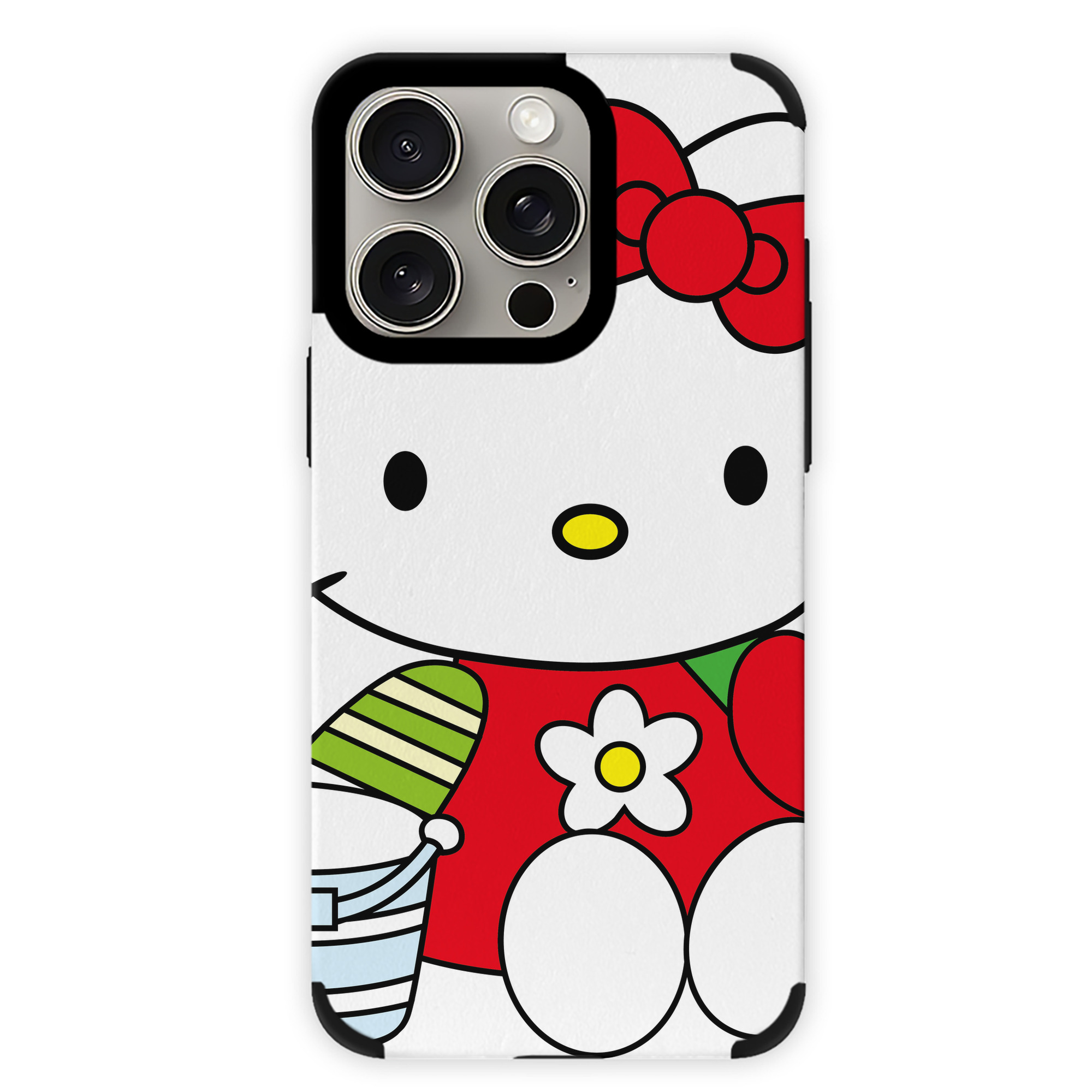 （画像用） Hello Kitty ハローキティ 【iPhone15ProMax対応】 PUレザー スマホケース 耐衝撃＆黄変防止