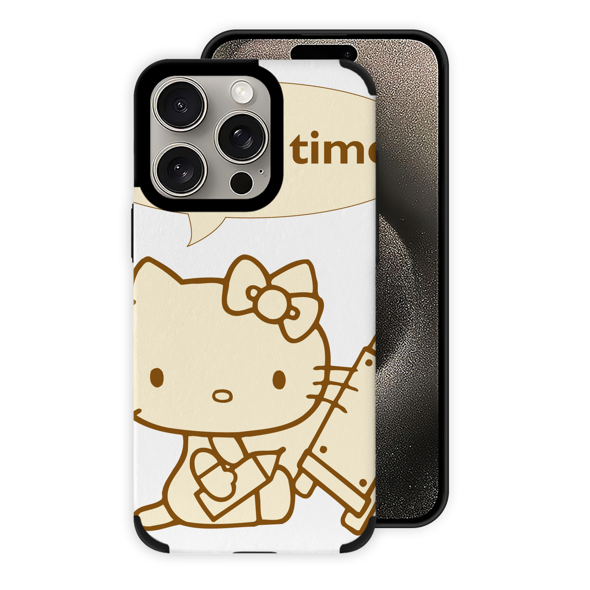 （画像用） Hello Kitty ハローキティ 【iPhone15ProMax対応】 PUレザー スマホケース 耐衝撃＆黄変防止