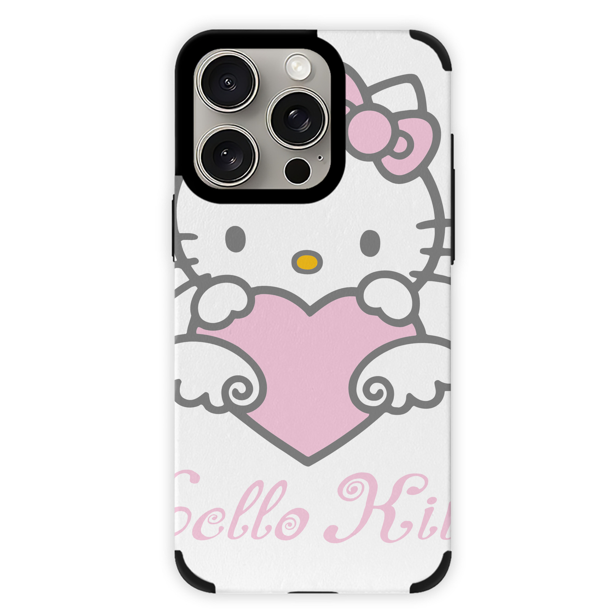 （画像用） Hello Kitty ハローキティ 【iPhone15ProMax対応】 PUレザー スマホケース 耐衝撃＆黄変防止