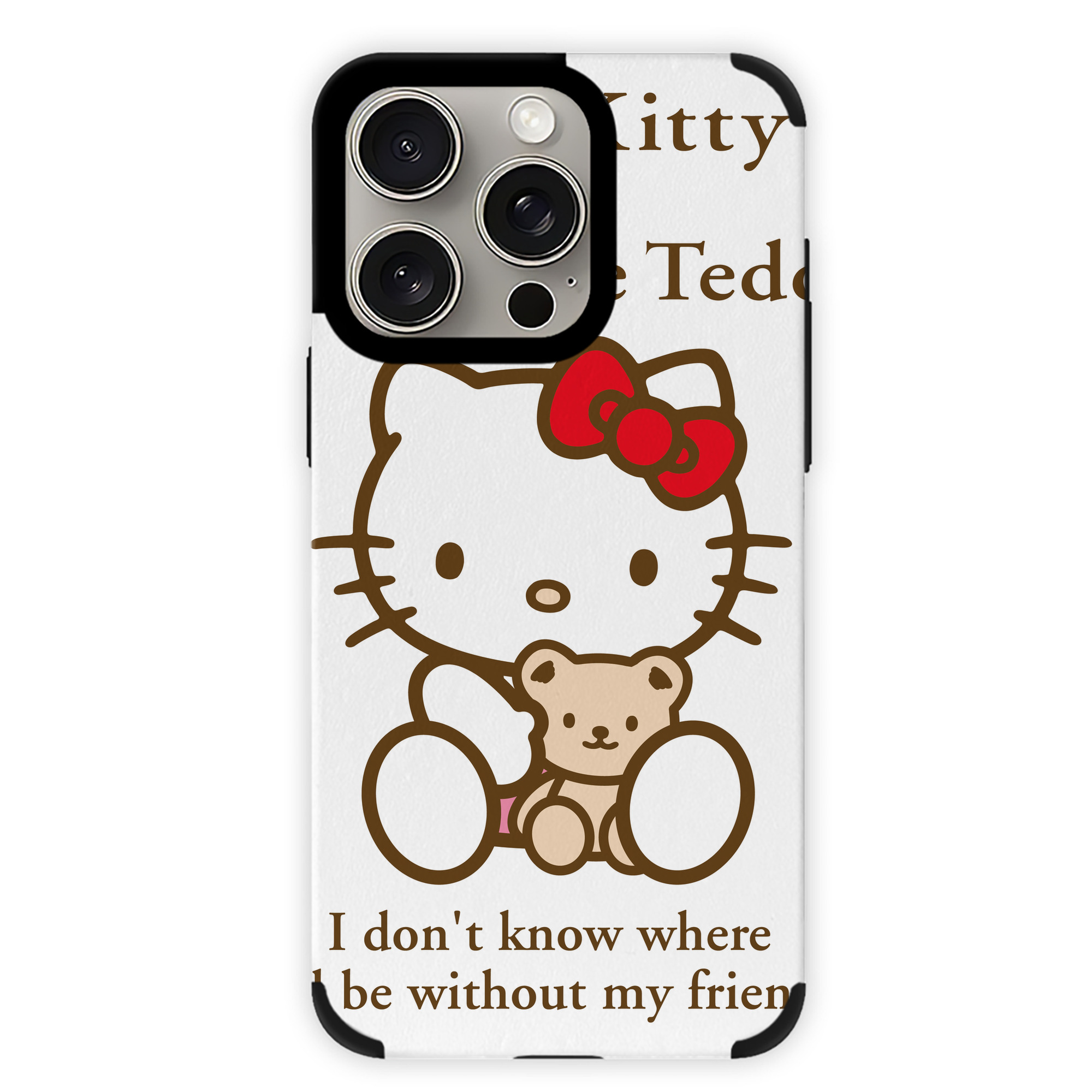 （画像用） Hello Kitty ハローキティ 【iPhone15ProMax対応】 PUレザー スマホケース 耐衝撃＆黄変防止