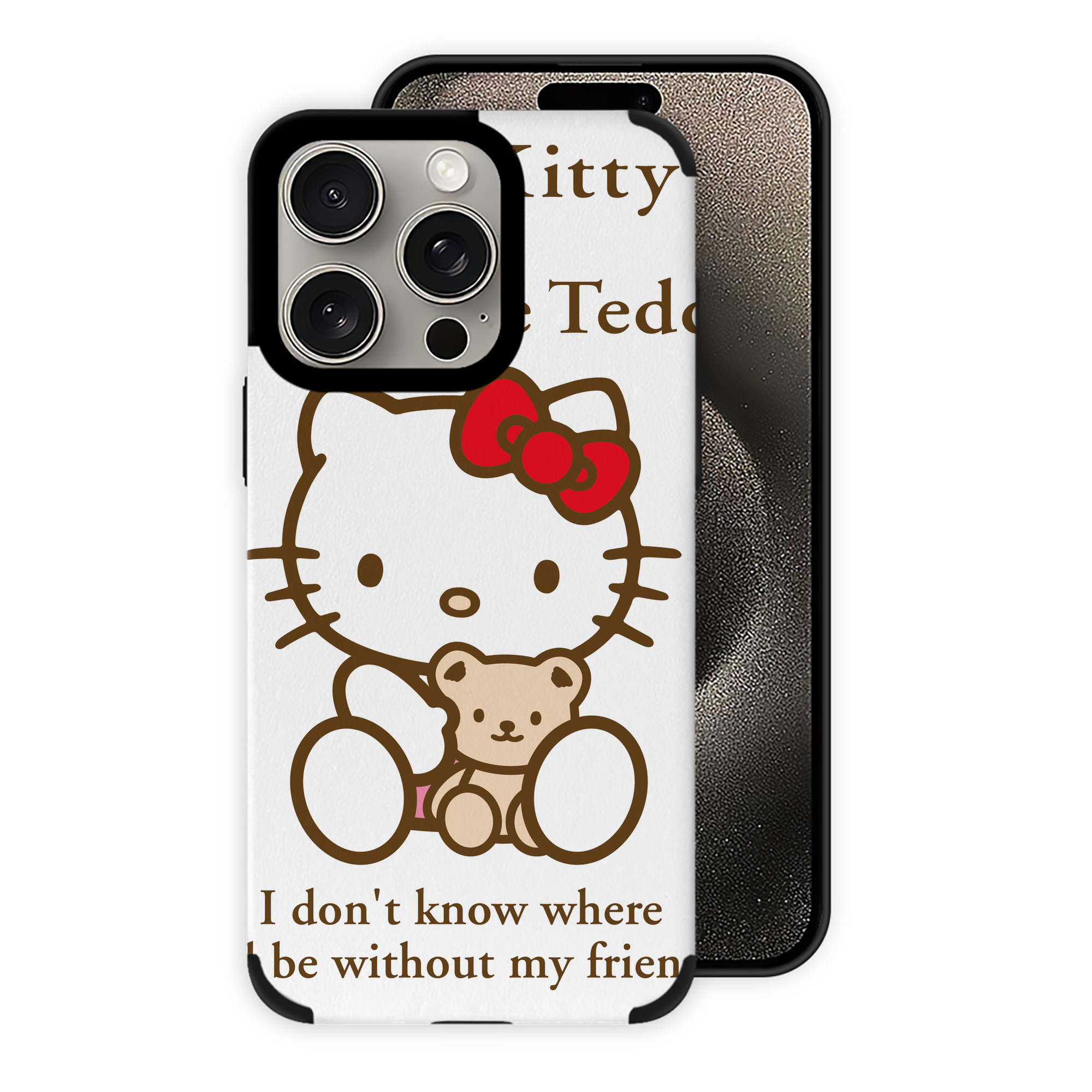 （画像用） Hello Kitty ハローキティ 【iPhone15ProMax対応】 PUレザー スマホケース 耐衝撃＆黄変防止