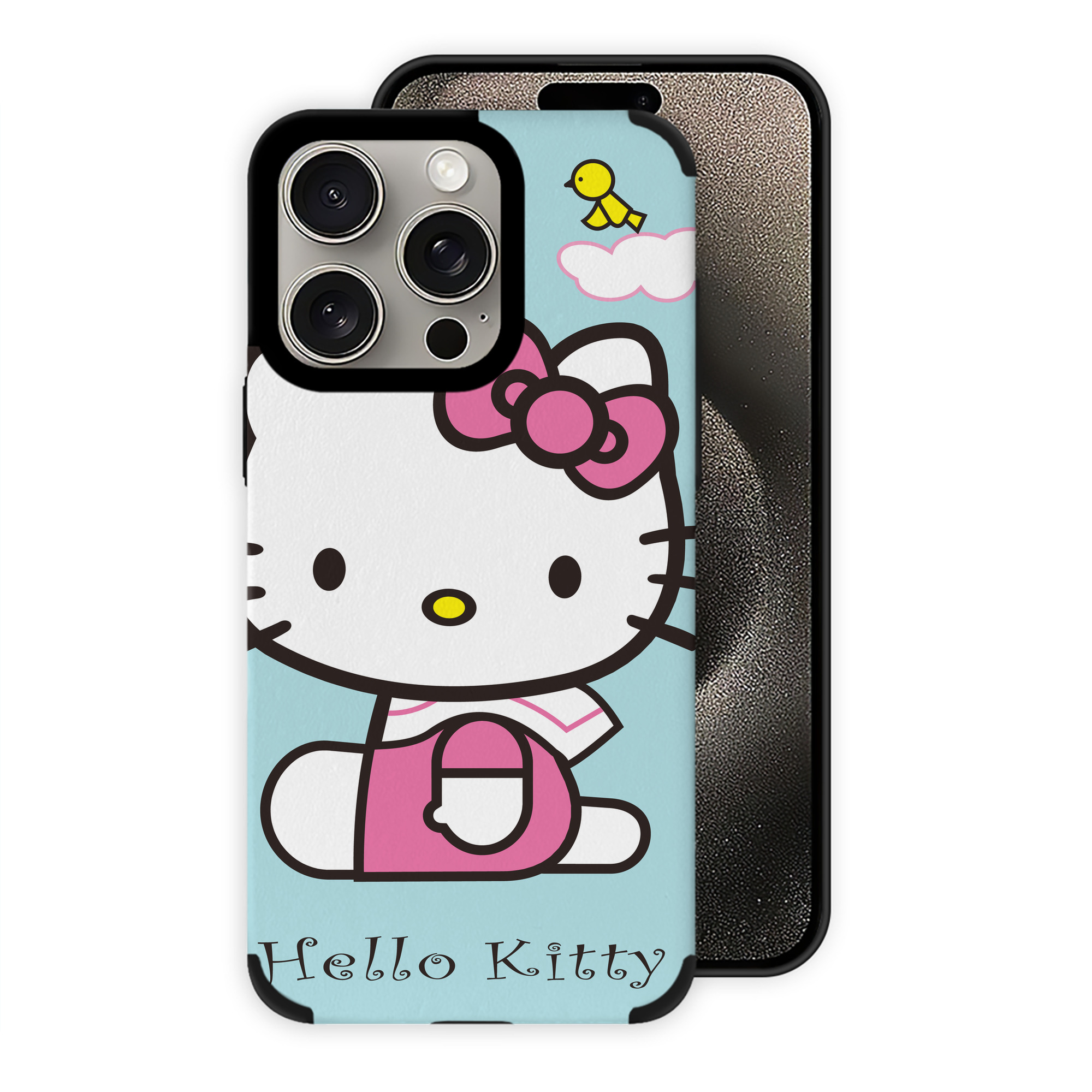 （画像用） Hello Kitty ハローキティ 【iPhone15ProMax対応】 PUレザー スマホケース 耐衝撃＆黄変防止