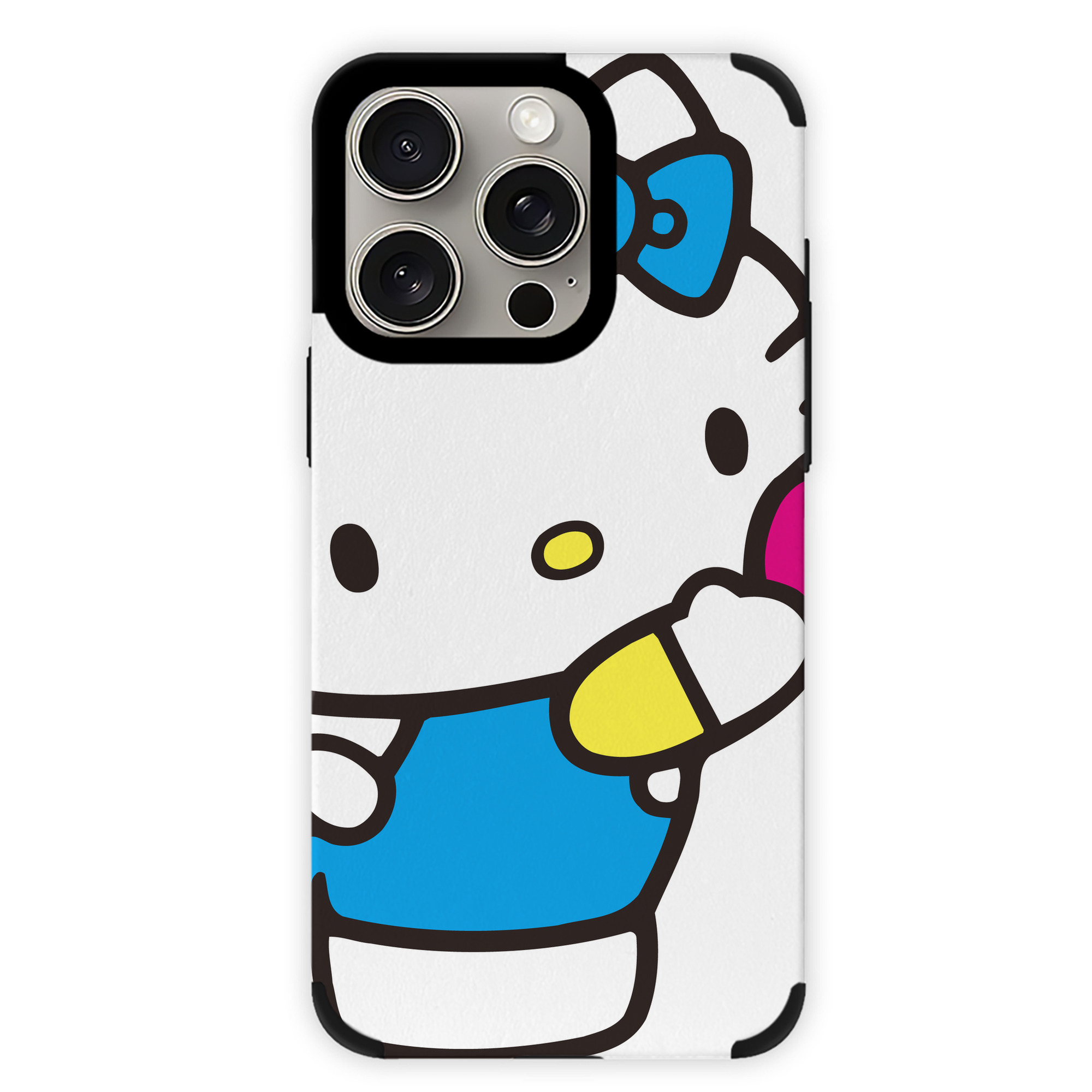 （画像用） Hello Kitty ハローキティ 【iPhone15ProMax対応】 PUレザー スマホケース 耐衝撃＆黄変防止