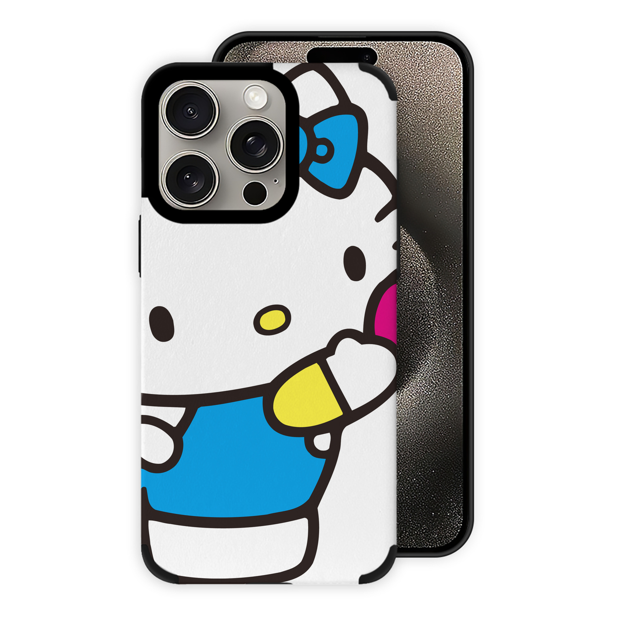 （画像用） Hello Kitty ハローキティ 【iPhone15ProMax対応】 PUレザー スマホケース 耐衝撃＆黄変防止