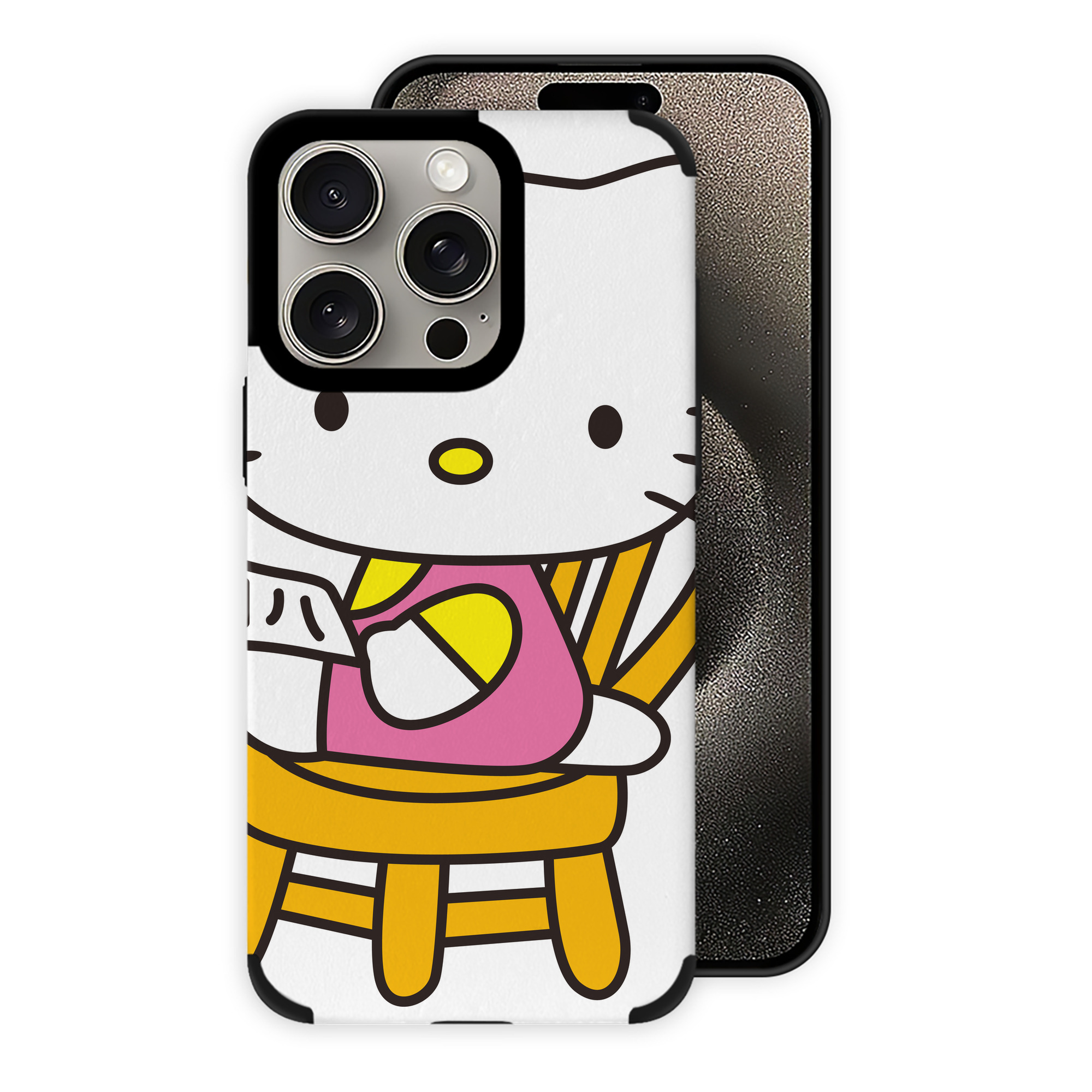 （画像用） Hello Kitty ハローキティ 【iPhone15ProMax対応】 PUレザー スマホケース 耐衝撃＆黄変防止