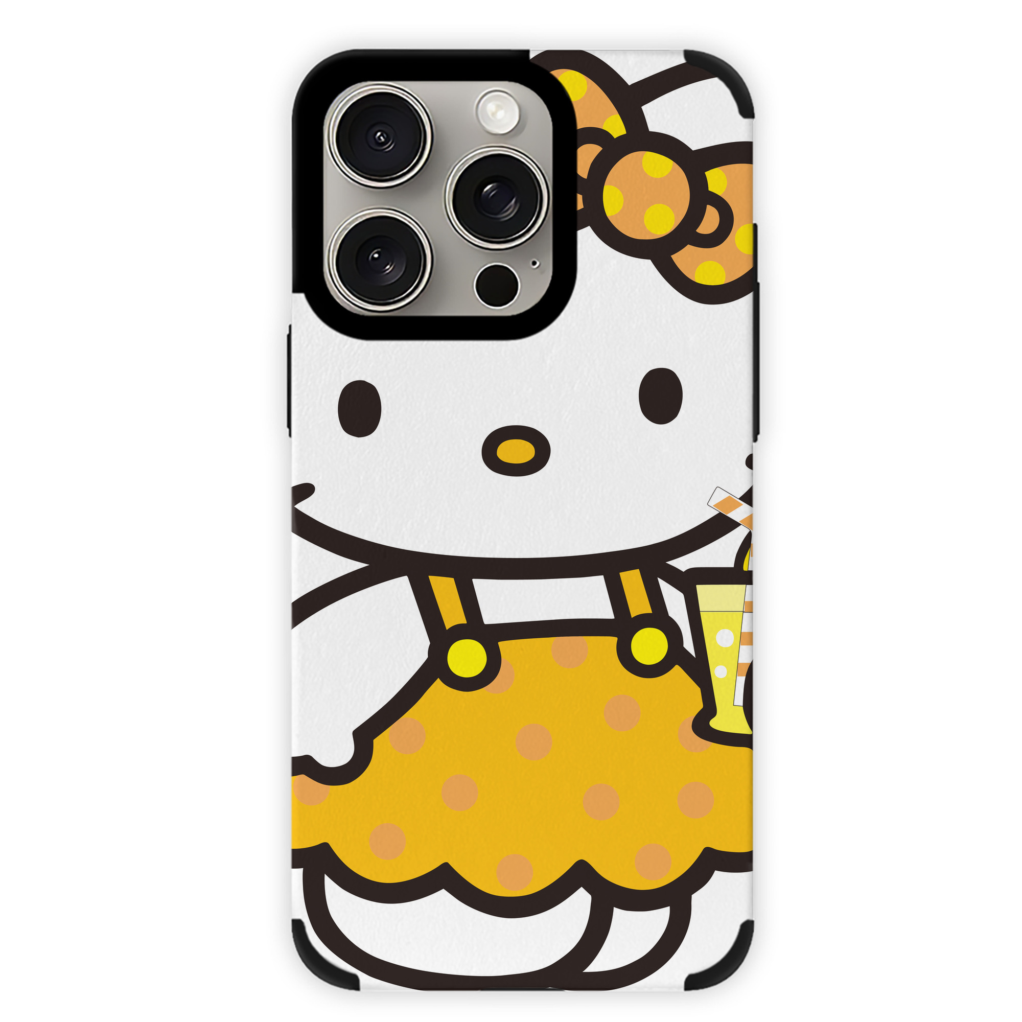 （画像用） Hello Kitty ハローキティ 【iPhone15ProMax対応】 PUレザー スマホケース 耐衝撃＆黄変防止