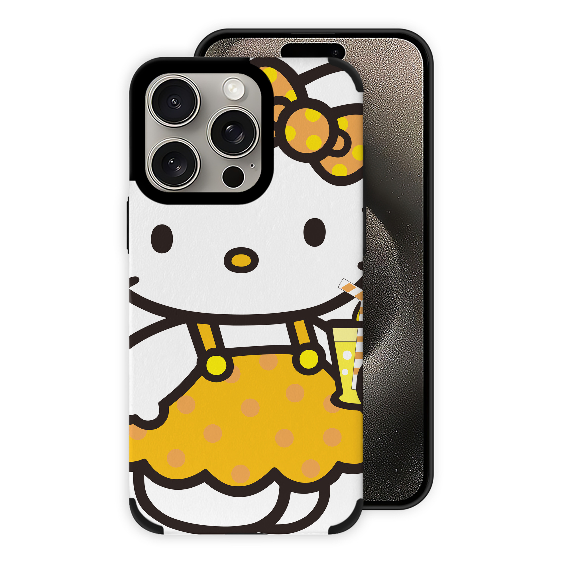 （画像用） Hello Kitty ハローキティ 【iPhone15ProMax対応】 PUレザー スマホケース 耐衝撃＆黄変防止