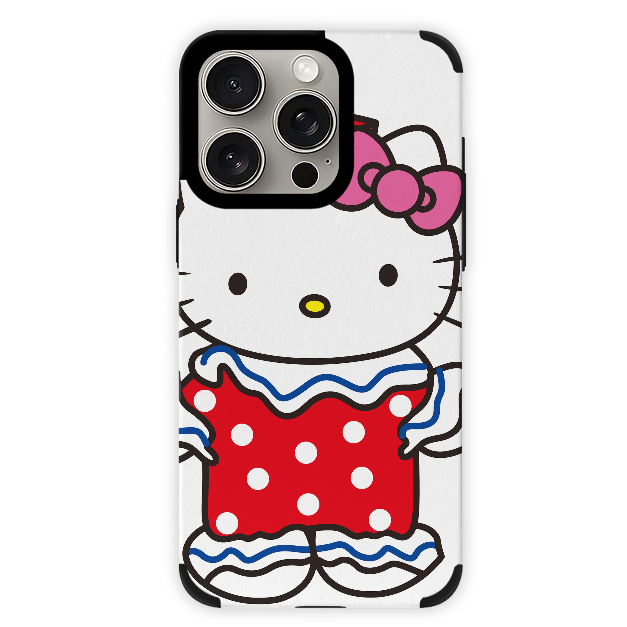 （画像用） Hello Kitty ハローキティ 【iPhone15ProMax対応】 PUレザー スマホケース 耐衝撃＆黄変防止