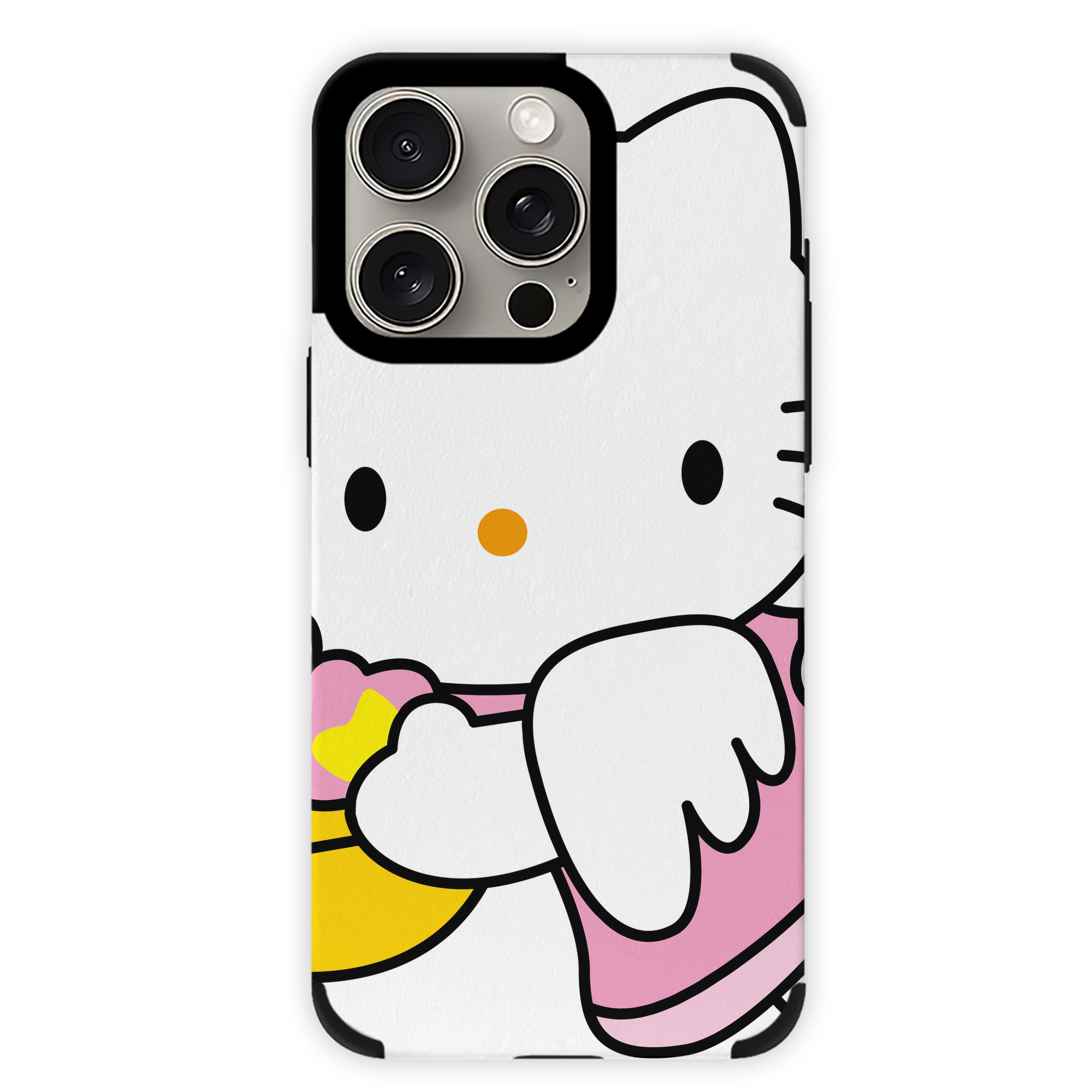 （画像用） Hello Kitty ハローキティ 【iPhone15ProMax対応】 PUレザー スマホケース 耐衝撃＆黄変防止