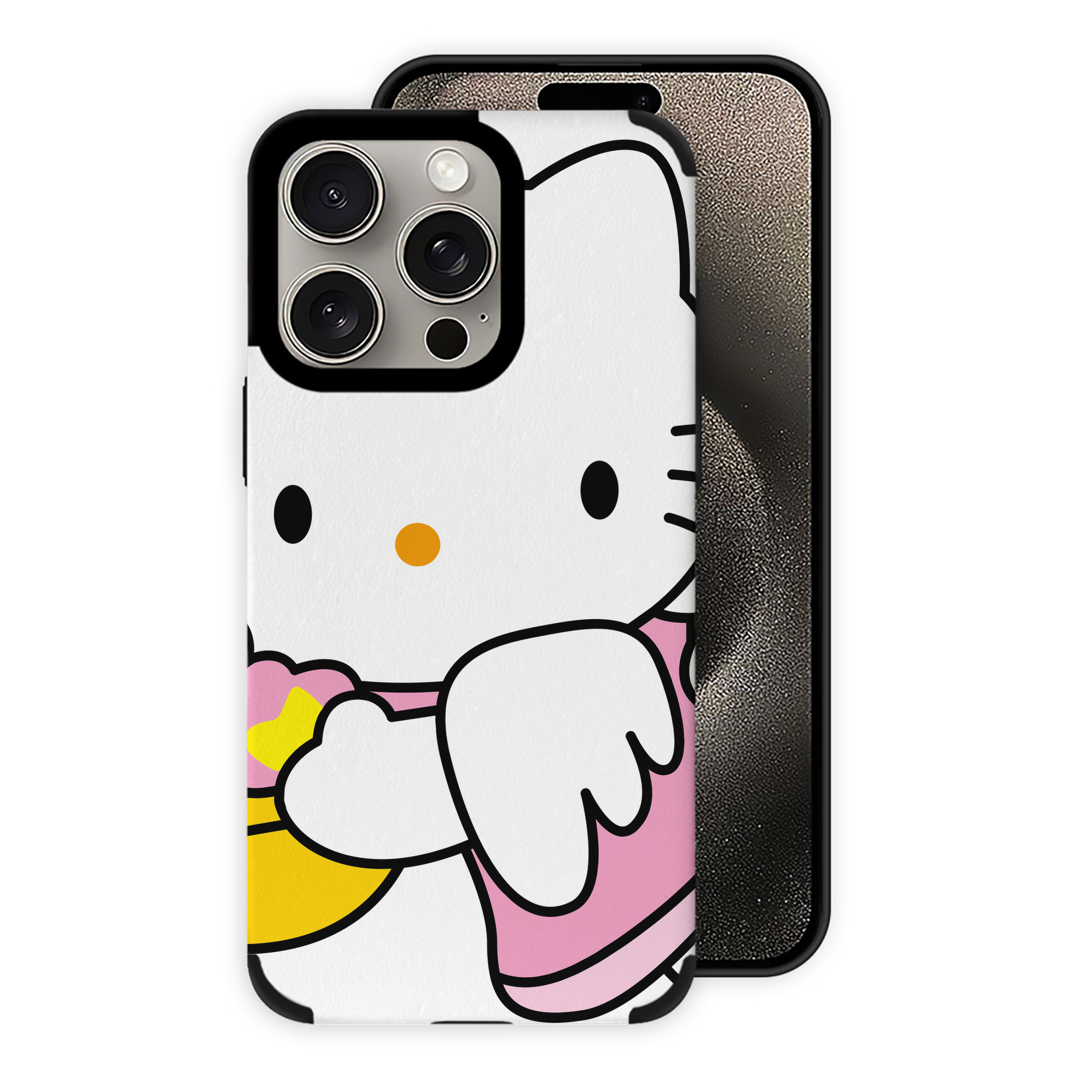 （画像用） Hello Kitty ハローキティ 【iPhone15ProMax対応】 PUレザー スマホケース 耐衝撃＆黄変防止