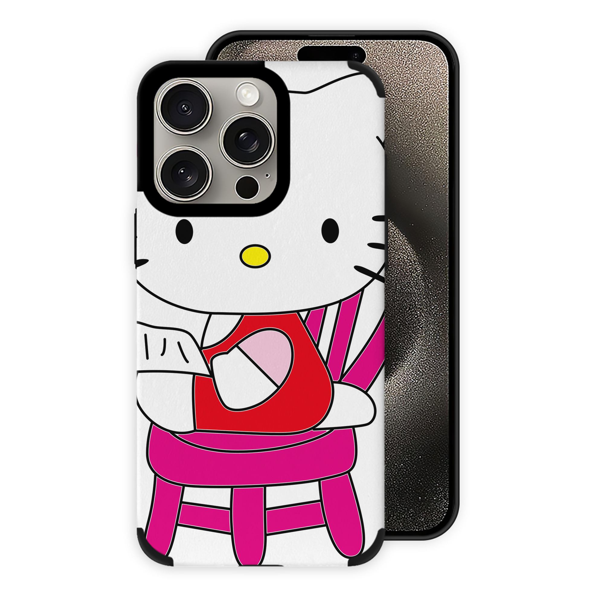 （画像用） Hello Kitty ハローキティ 【iPhone15ProMax対応】 PUレザー スマホケース 耐衝撃＆黄変防止