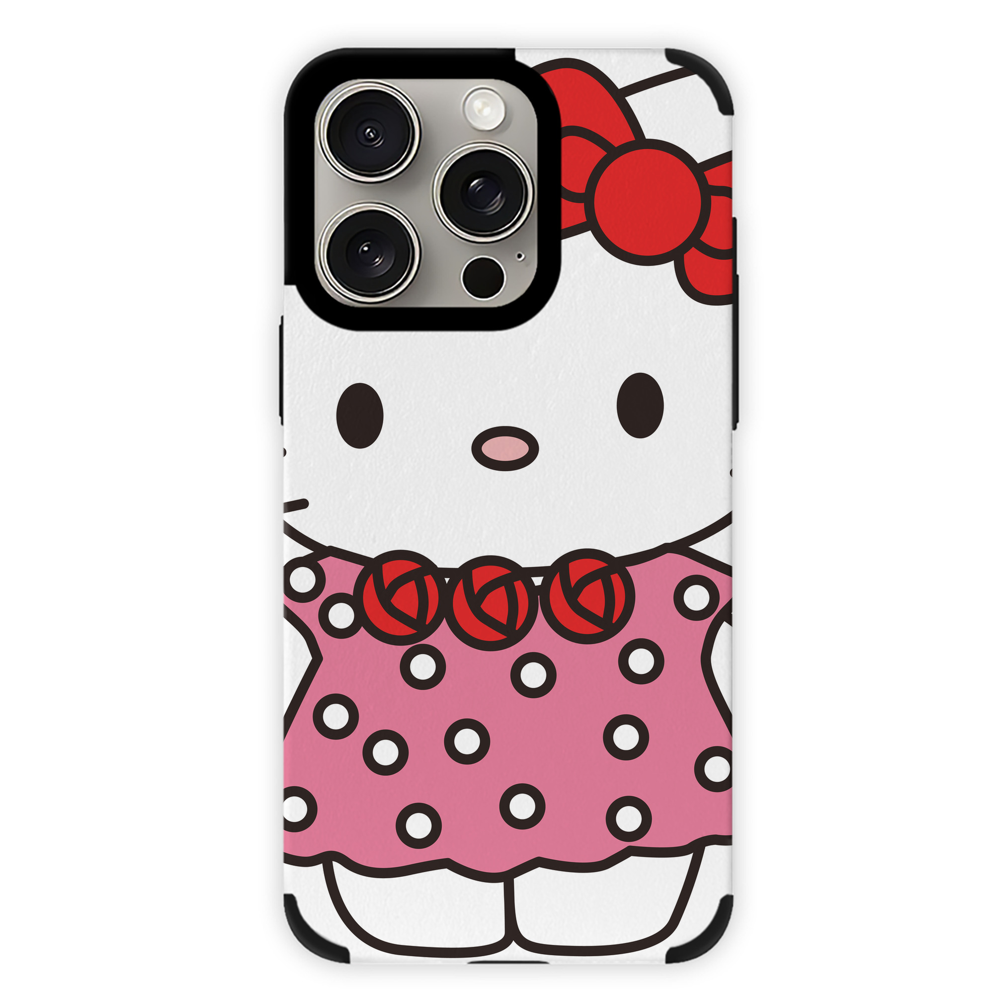 （画像用） Hello Kitty ハローキティ 【iPhone15ProMax対応】 PUレザー スマホケース 耐衝撃＆黄変防止