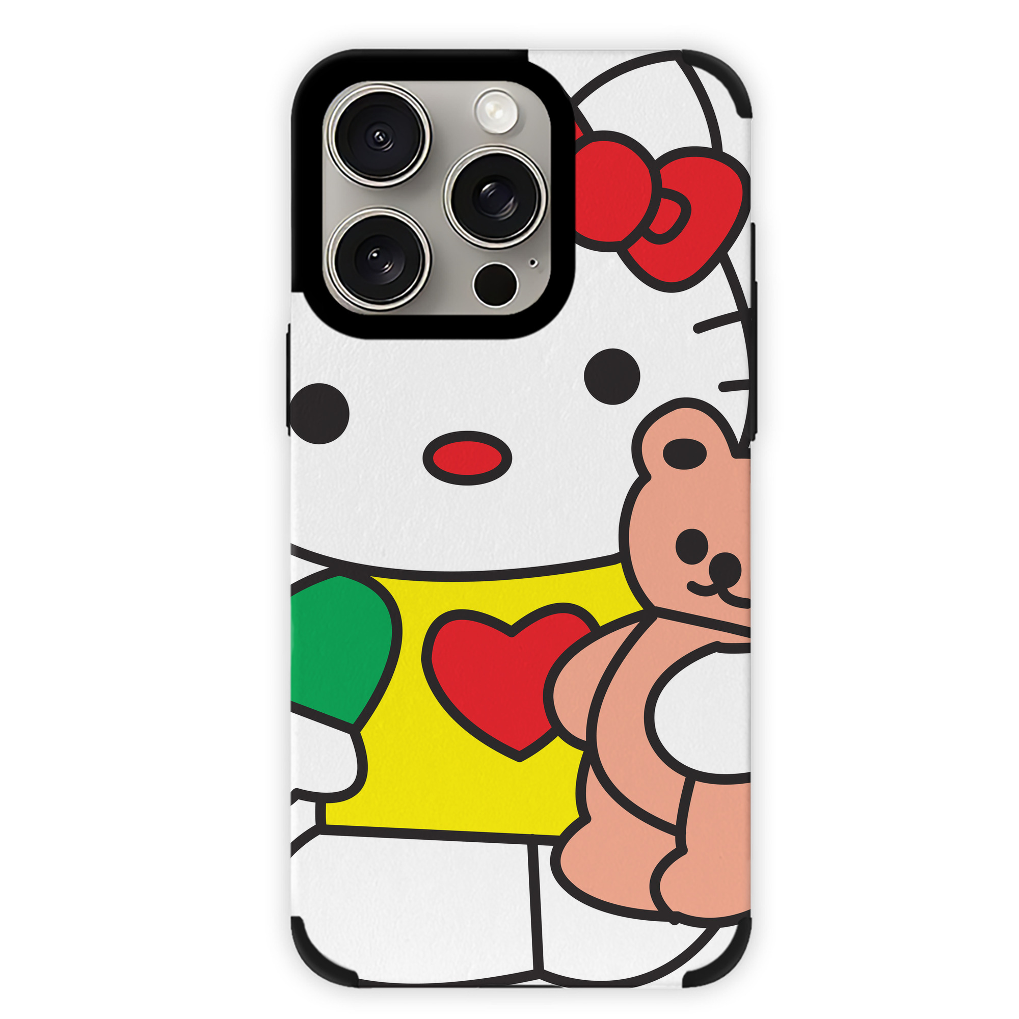 （画像用） Hello Kitty ハローキティ 【iPhone15ProMax対応】 PUレザー スマホケース 耐衝撃＆黄変防止