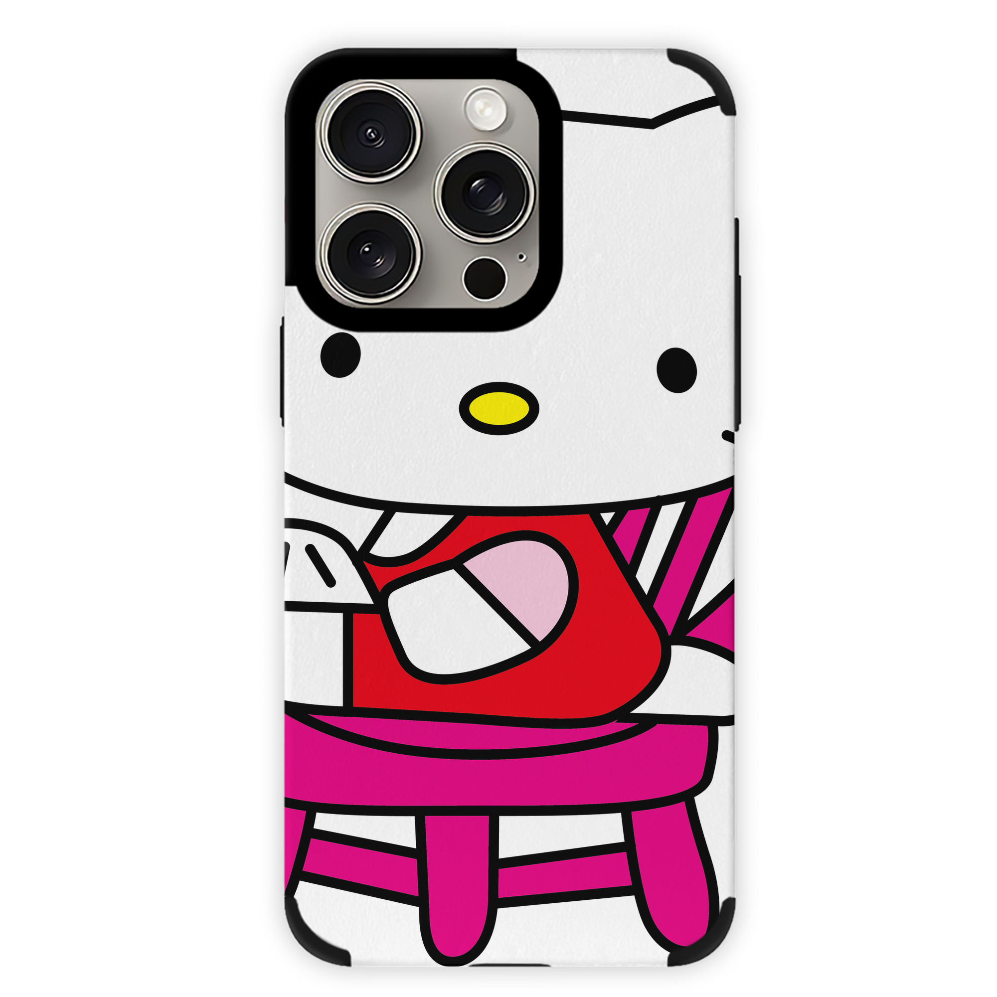 （画像用） Hello Kitty ハローキティ 【iPhone15ProMax対応】 PUレザー スマホケース 耐衝撃＆黄変防止