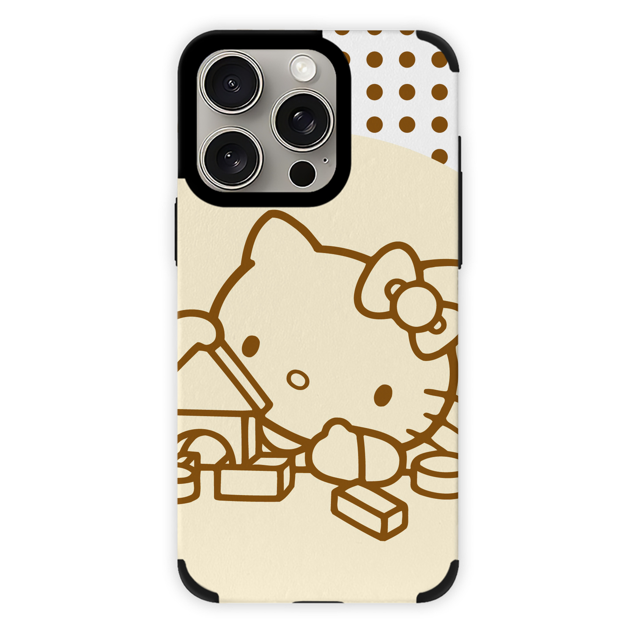 （画像用） Hello Kitty ハローキティ 【iPhone15ProMax対応】 PUレザー スマホケース 耐衝撃＆黄変防止
