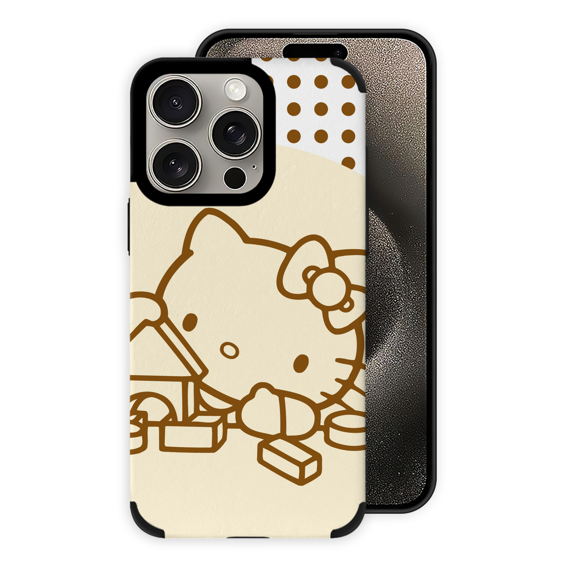 （画像用） Hello Kitty ハローキティ 【iPhone15ProMax対応】 PUレザー スマホケース 耐衝撃＆黄変防止