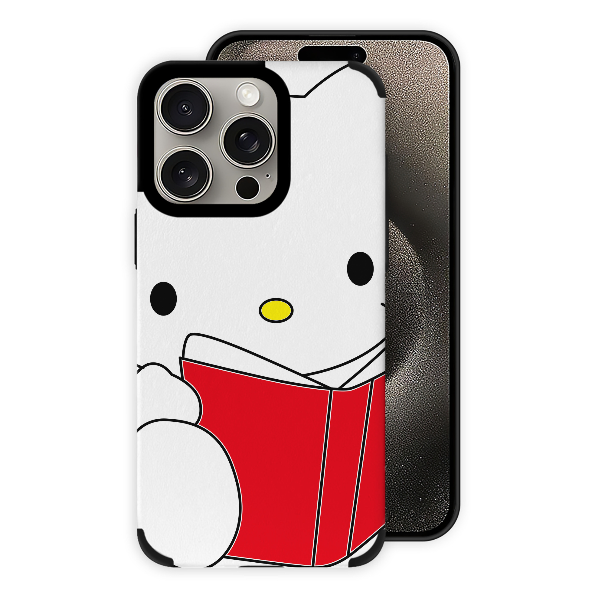 （画像用） Hello Kitty ハローキティ 【iPhone15ProMax対応】 PUレザー スマホケース 耐衝撃＆黄変防止