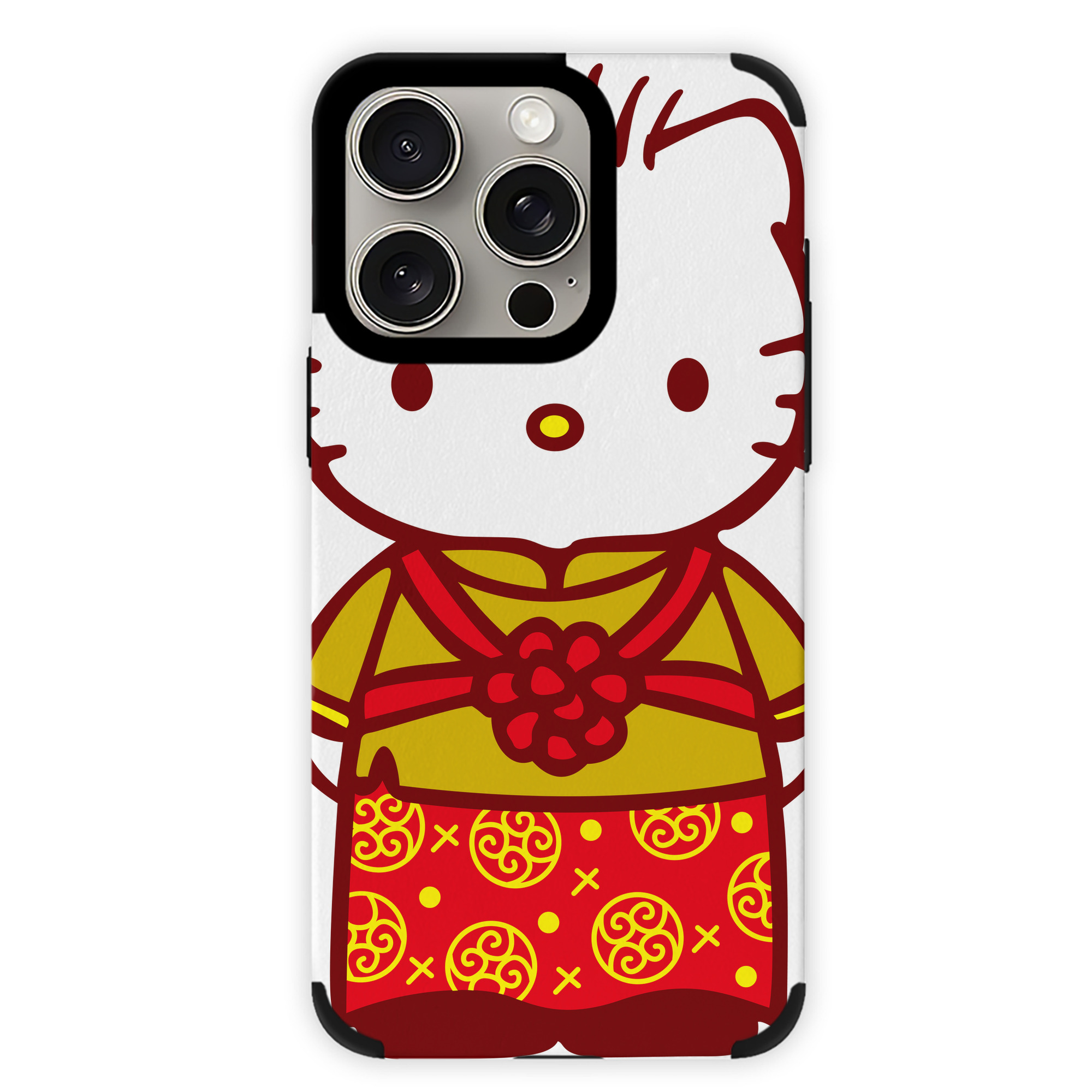 （画像用） Hello Kitty ハローキティ 【iPhone15ProMax対応】 PUレザー スマホケース 耐衝撃＆黄変防止